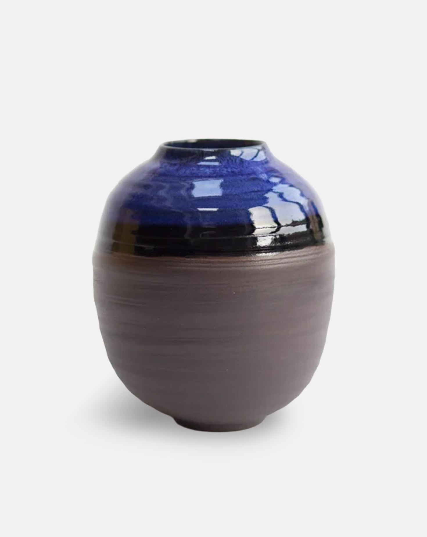 Cobal Blue Onyx Porcelain Moon Jar