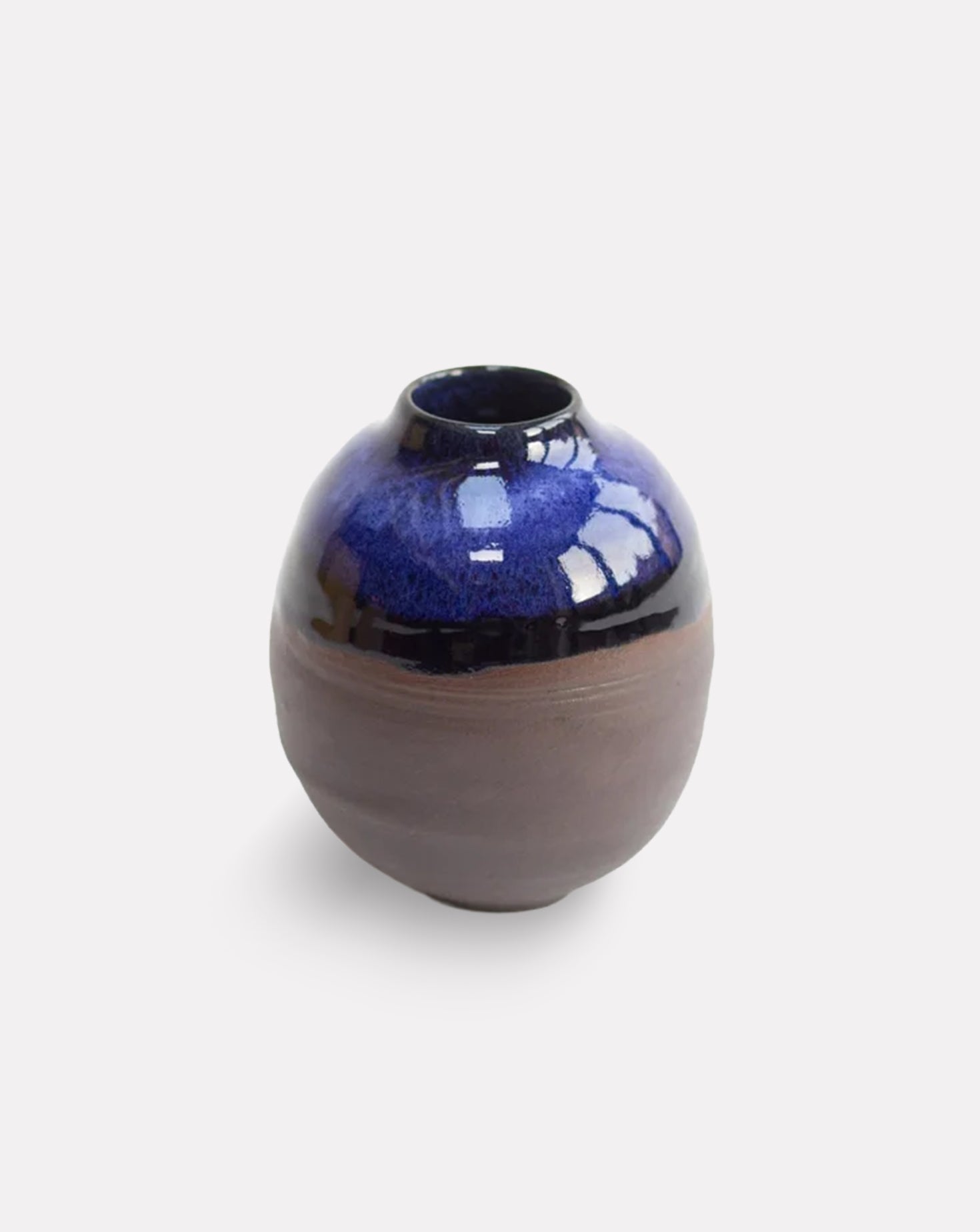 Cobal Blue Onyx Porcelain Moon Jar