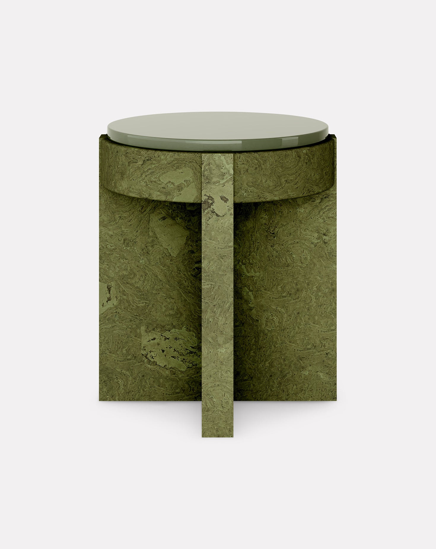 Cork and Ceramic Bedside Table