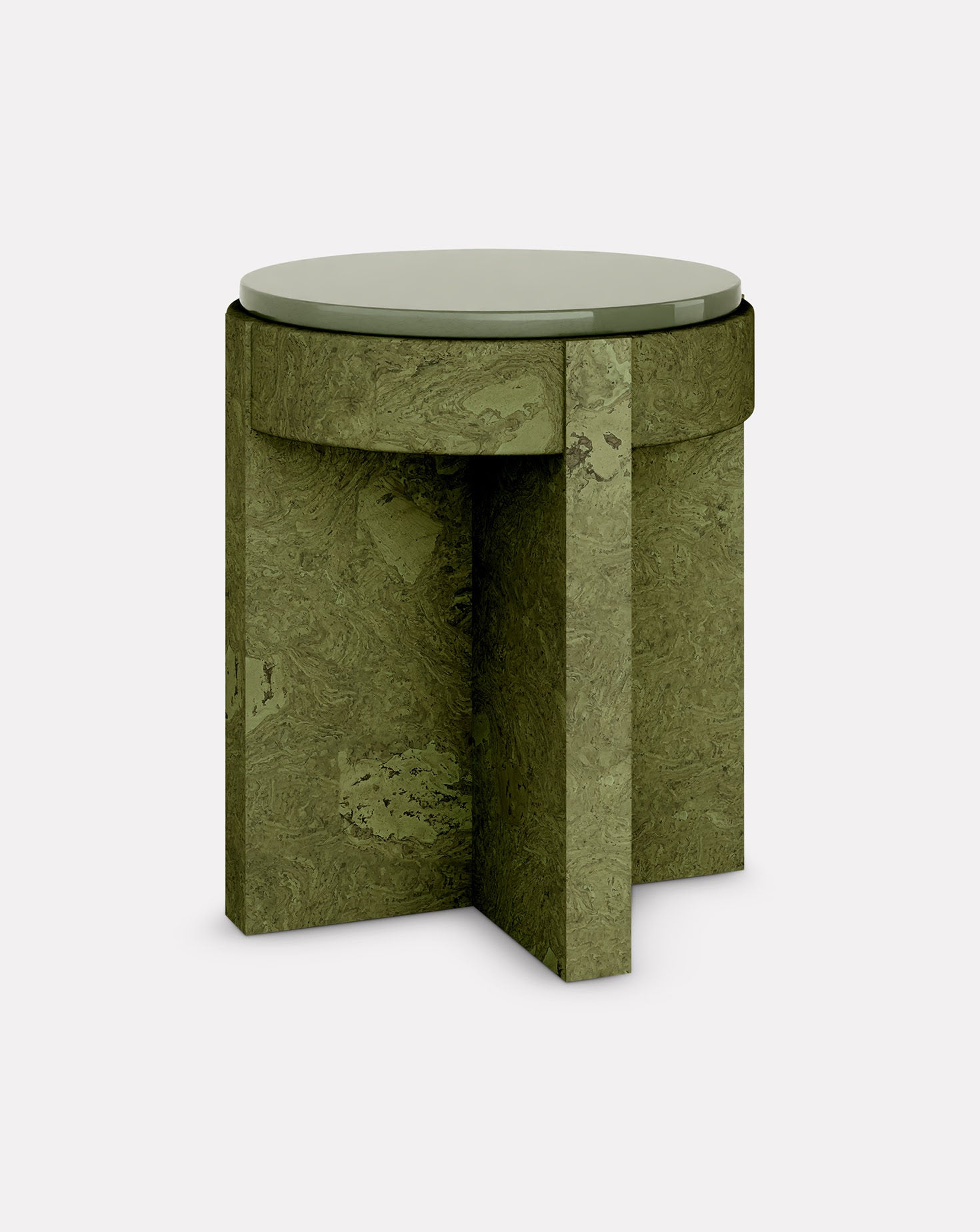 Cork and Ceramic Bedside Table