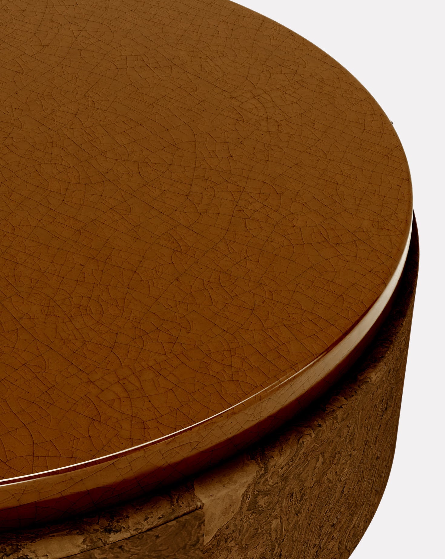 Cork and Ceramic Bedside Table