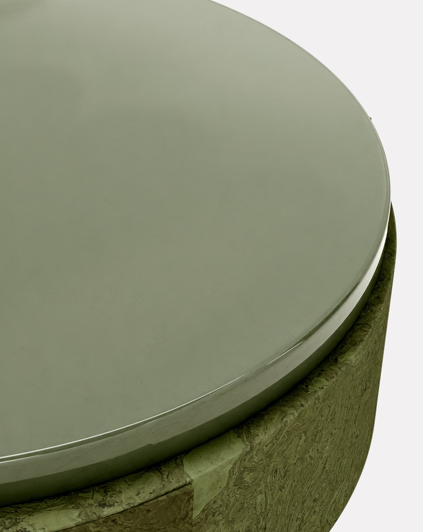 Cork and Ceramic Bedside Table