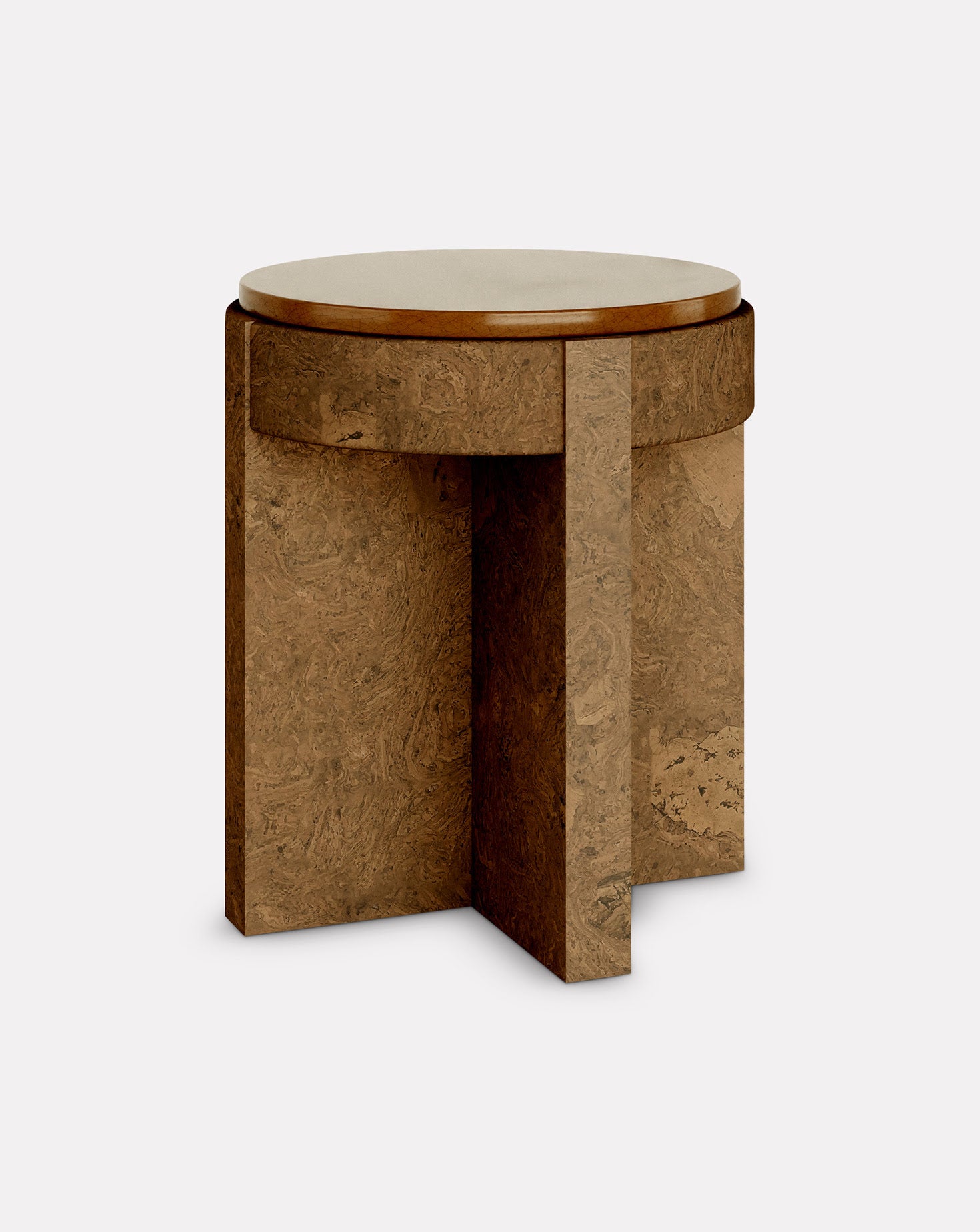 Cork and Ceramic Bedside Table