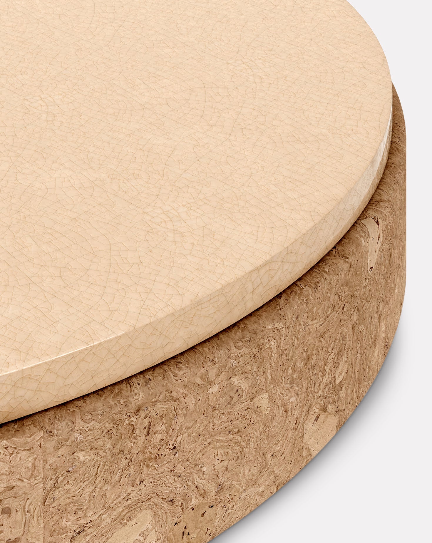 Cork and Ceramic Coffee Table