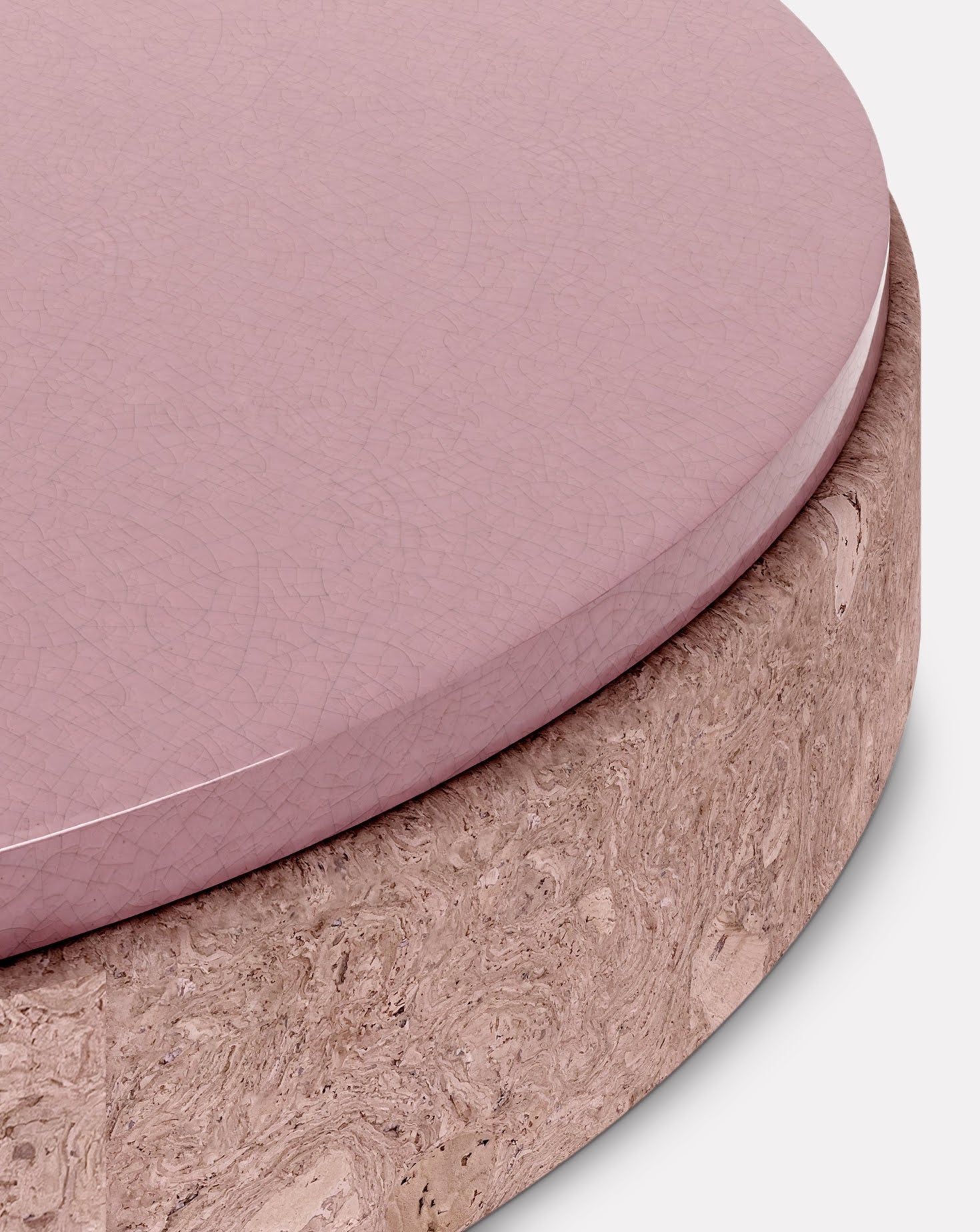 Cork and Ceramic Coffee Table