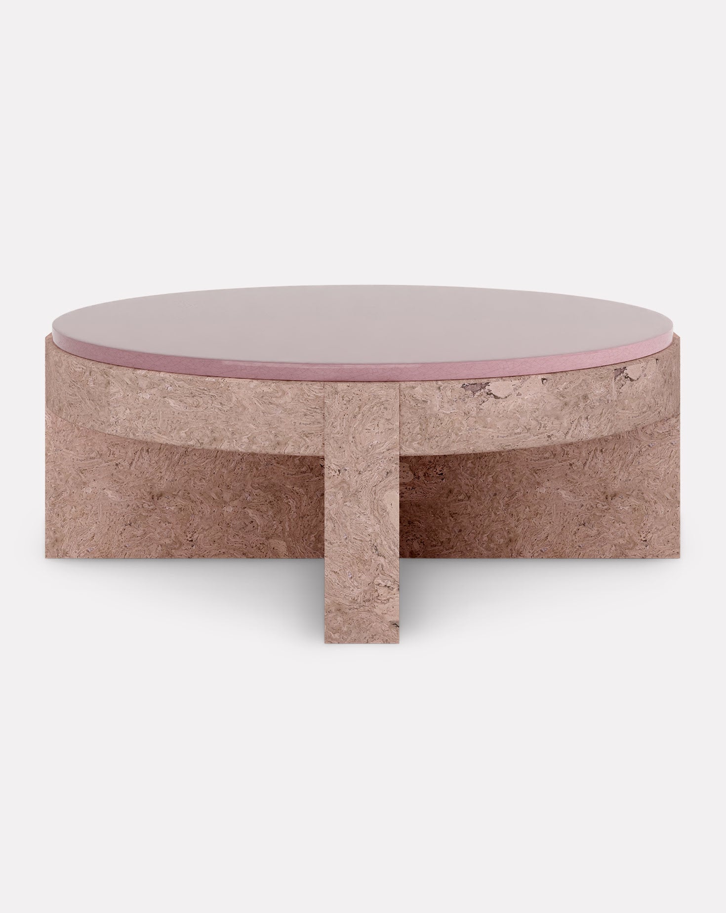 Cork and Ceramic Coffee Table