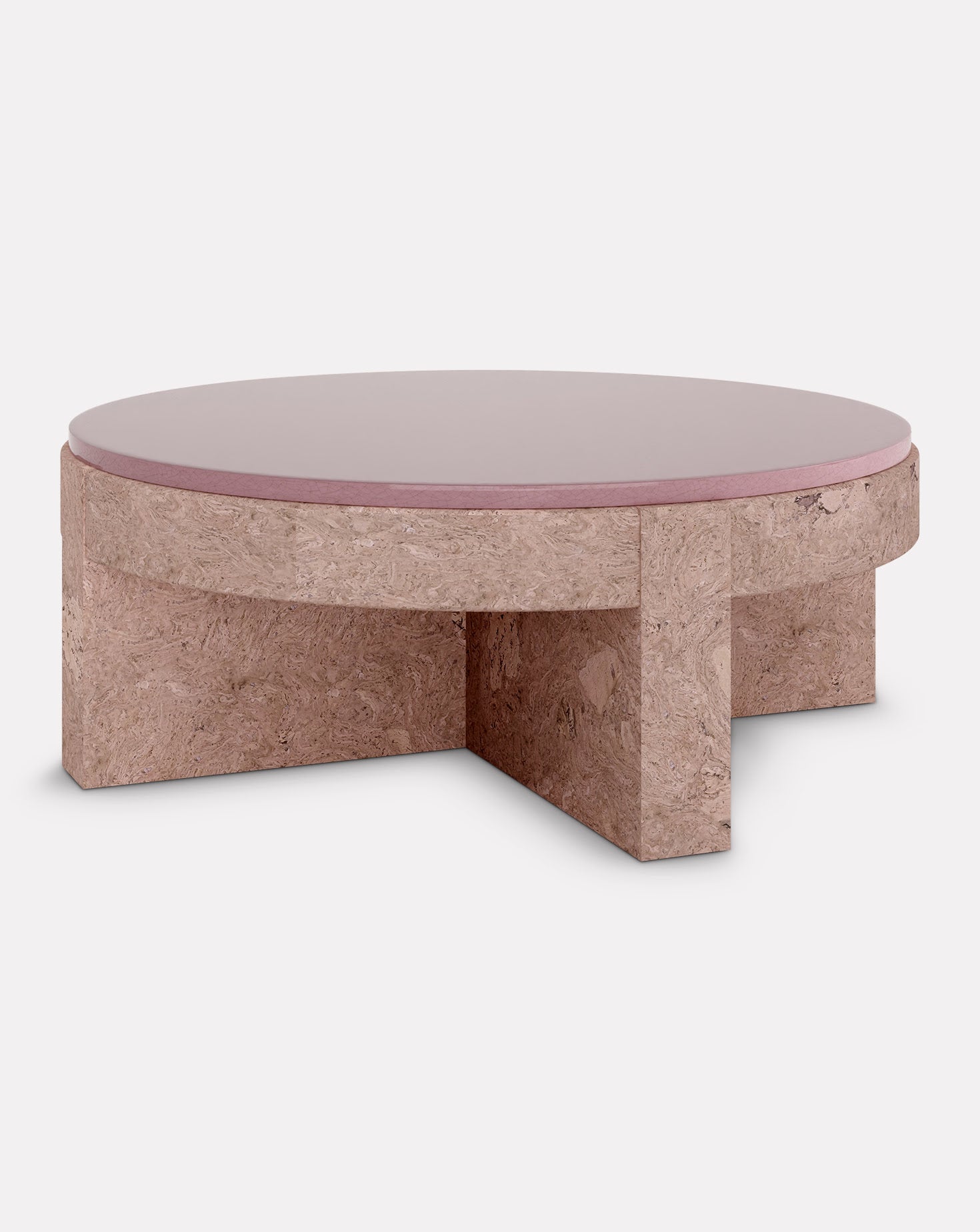 Cork and Ceramic Coffee Table