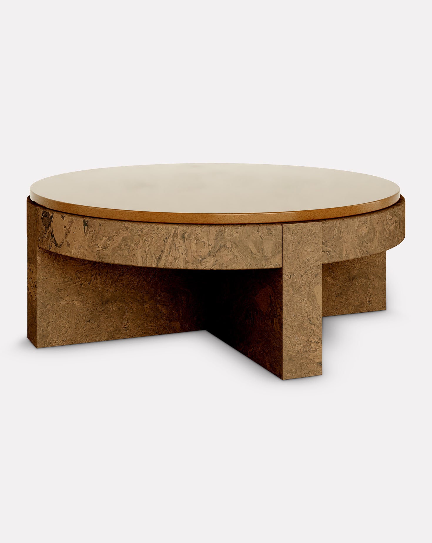 Cork and Ceramic Coffee Table
