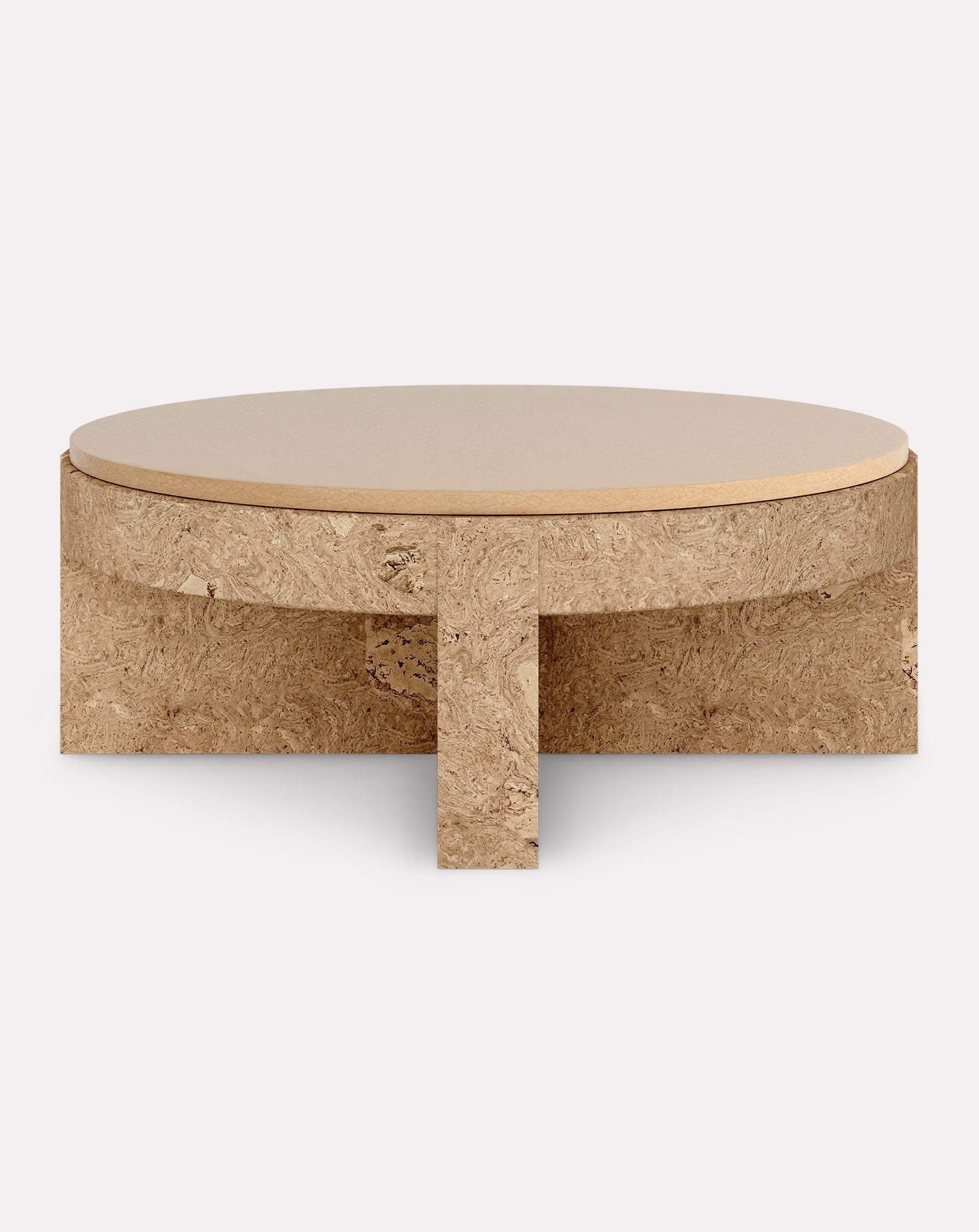 Cork and Ceramic Coffee Table