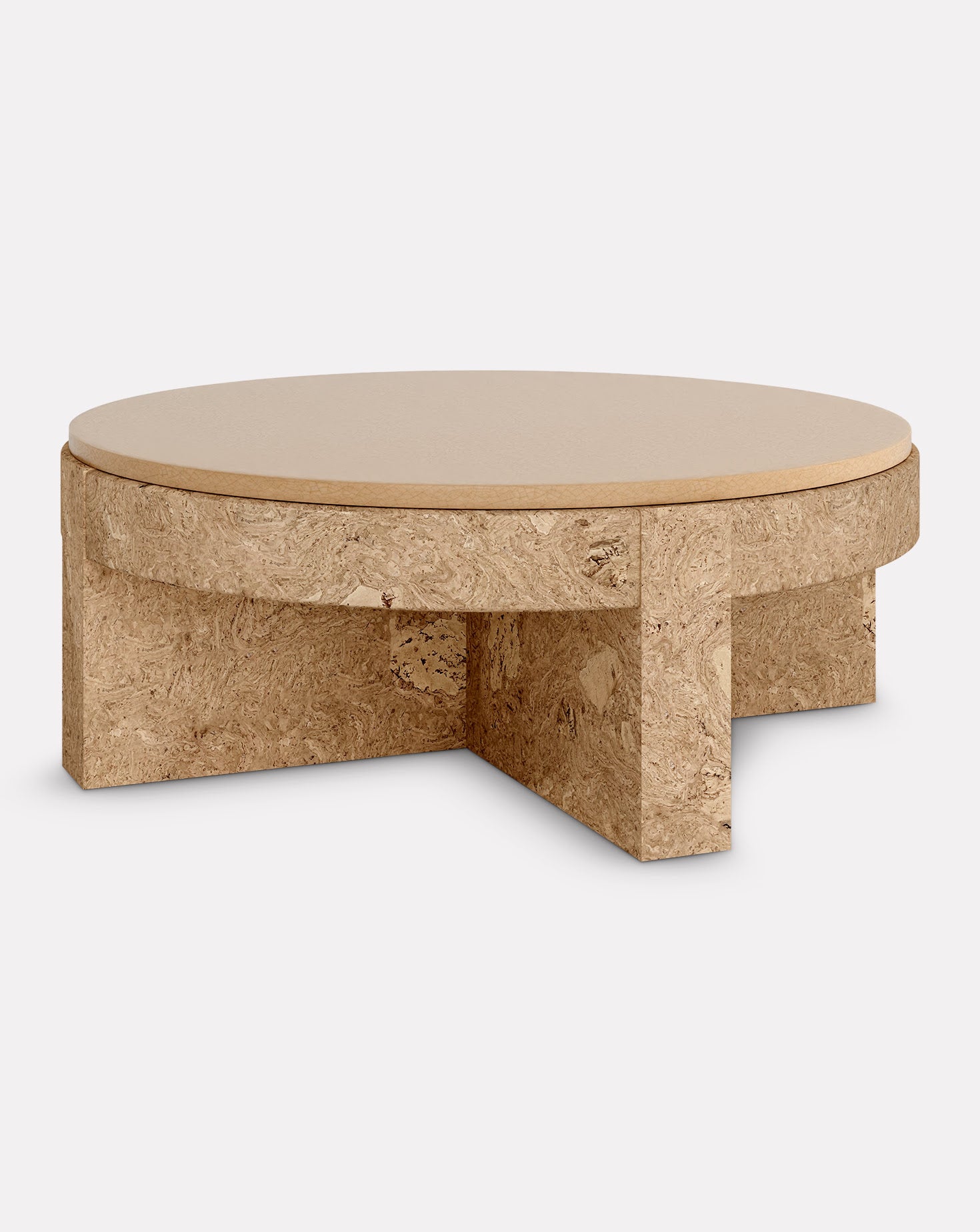Cork and Ceramic Coffee Table