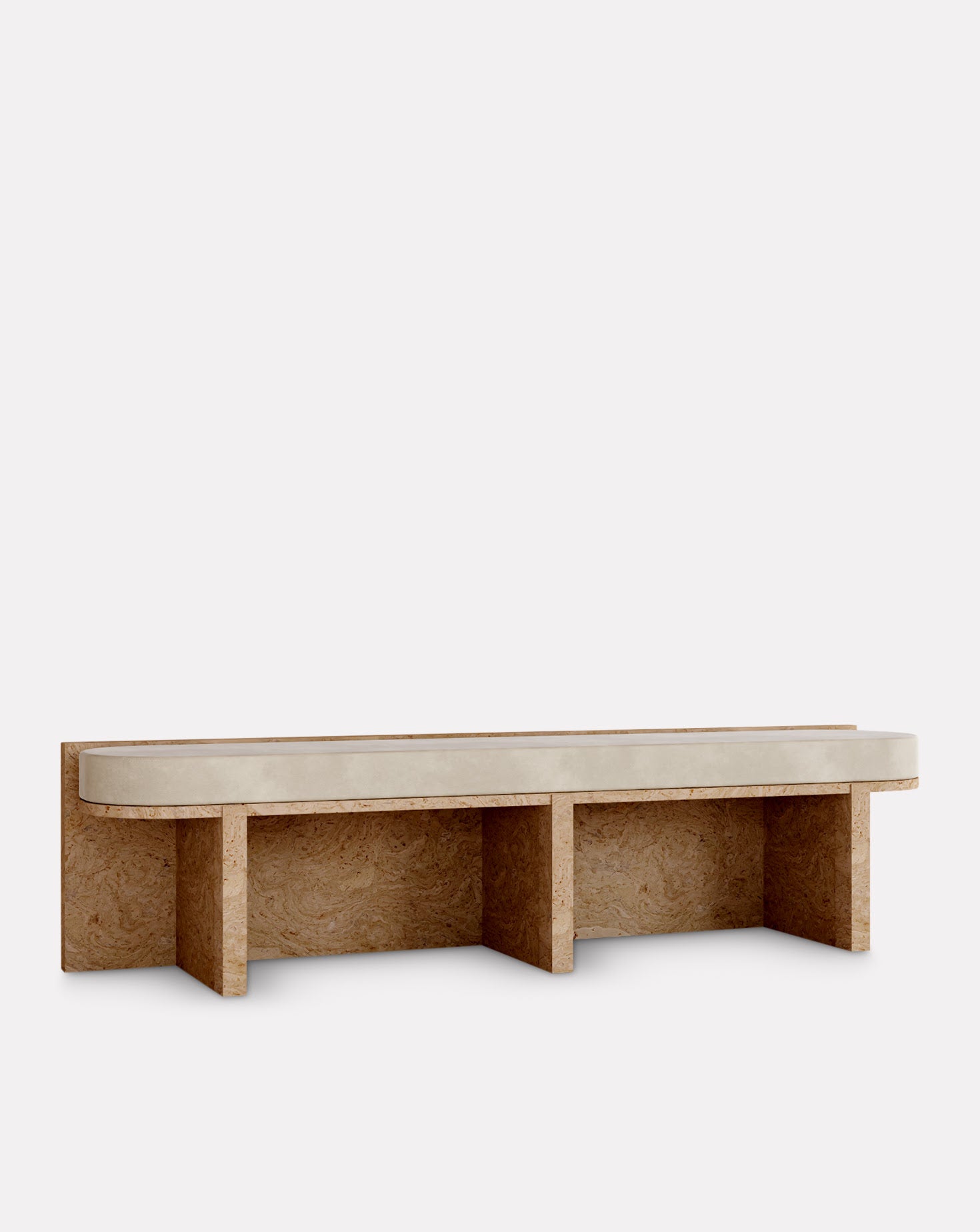 Cork and Velvet Bench