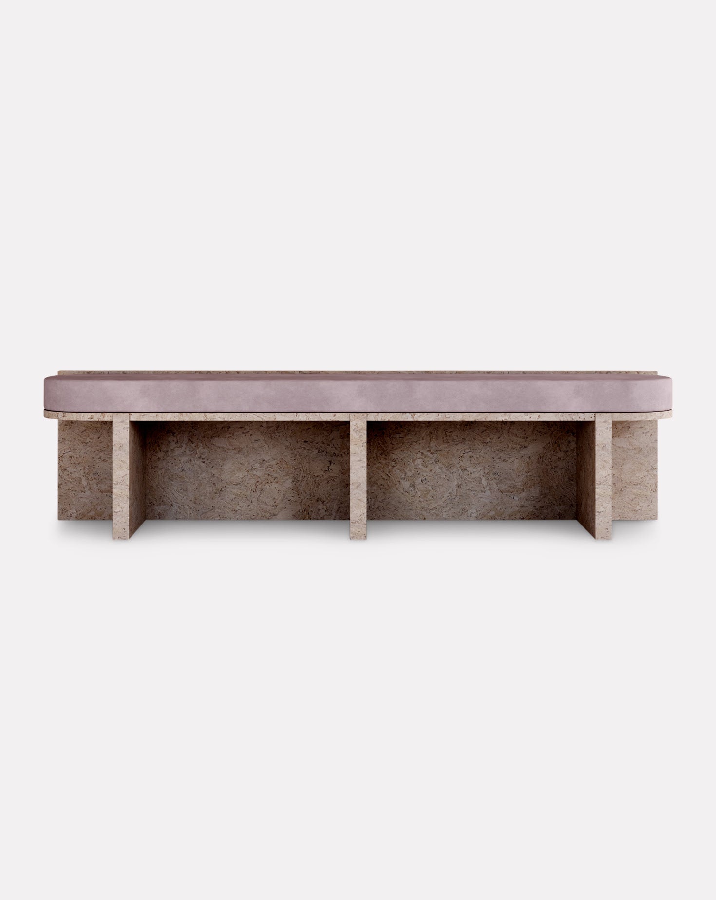 Cork and Velvet Bench