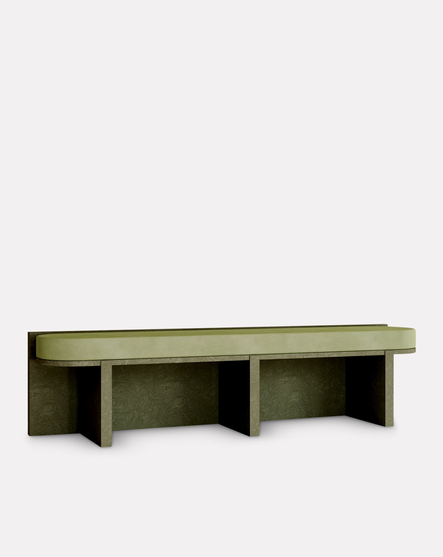 Cork and Velvet Bench