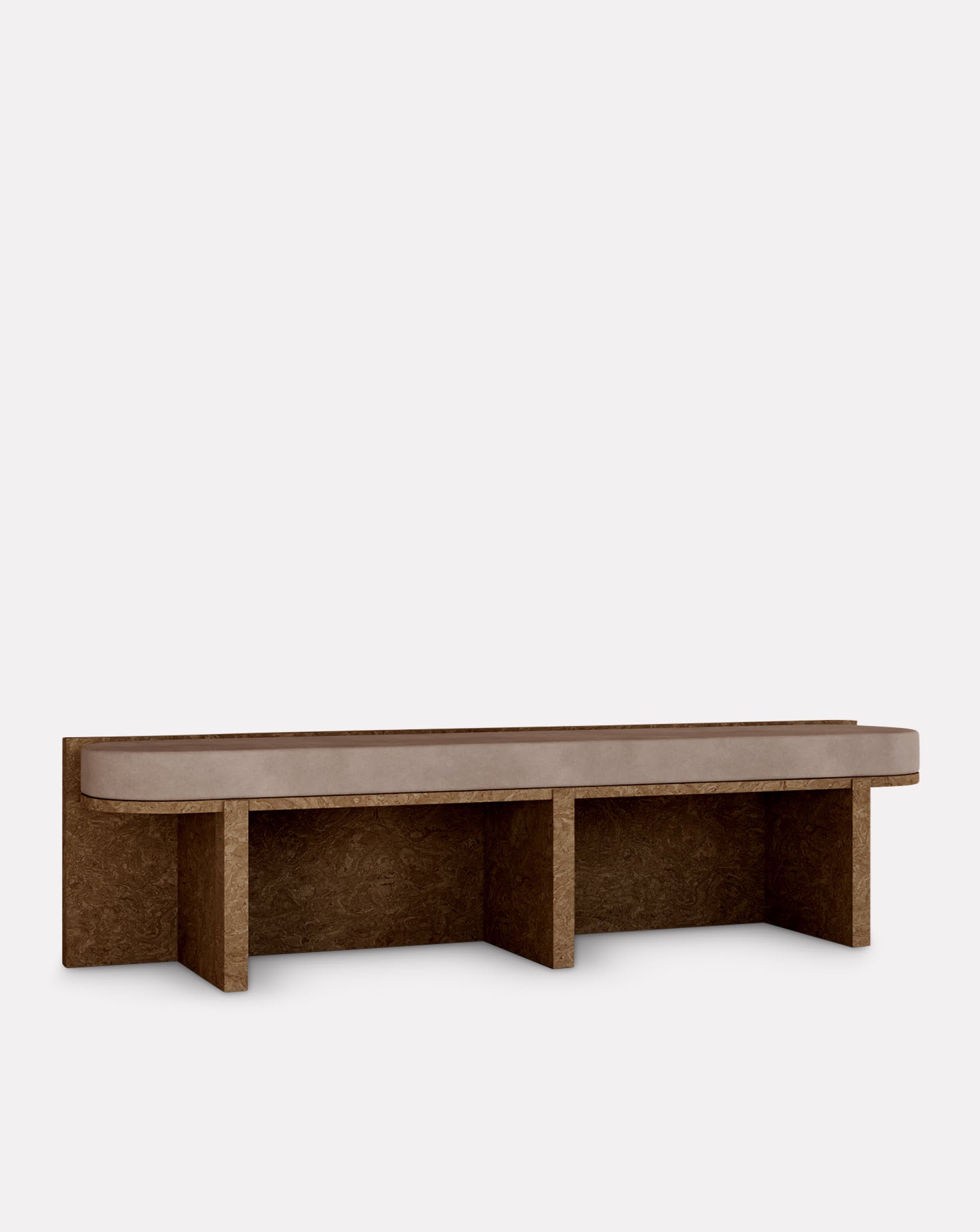 Cork and Velvet Bench