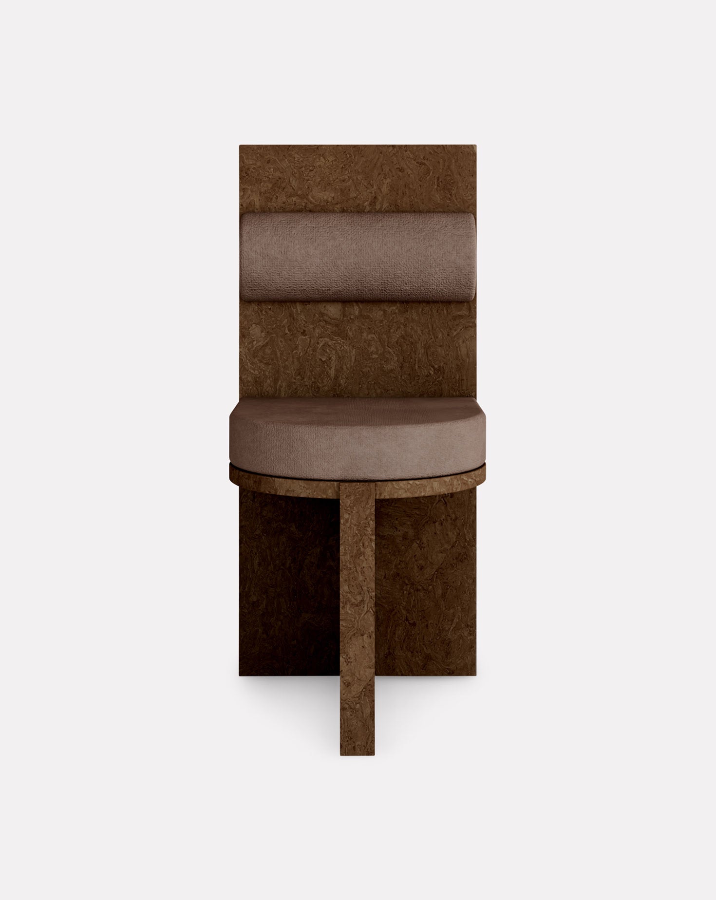 Cork and Velvet Chair
