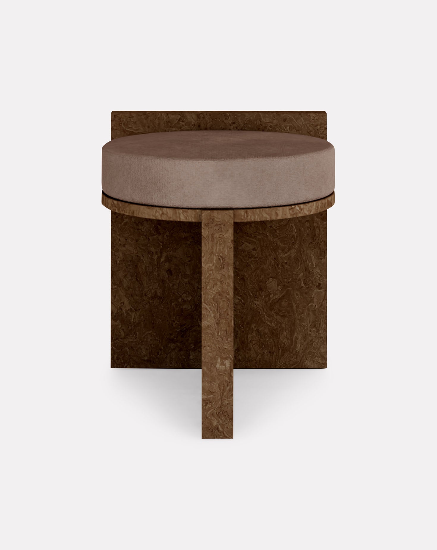 Cork and Velvet Stool