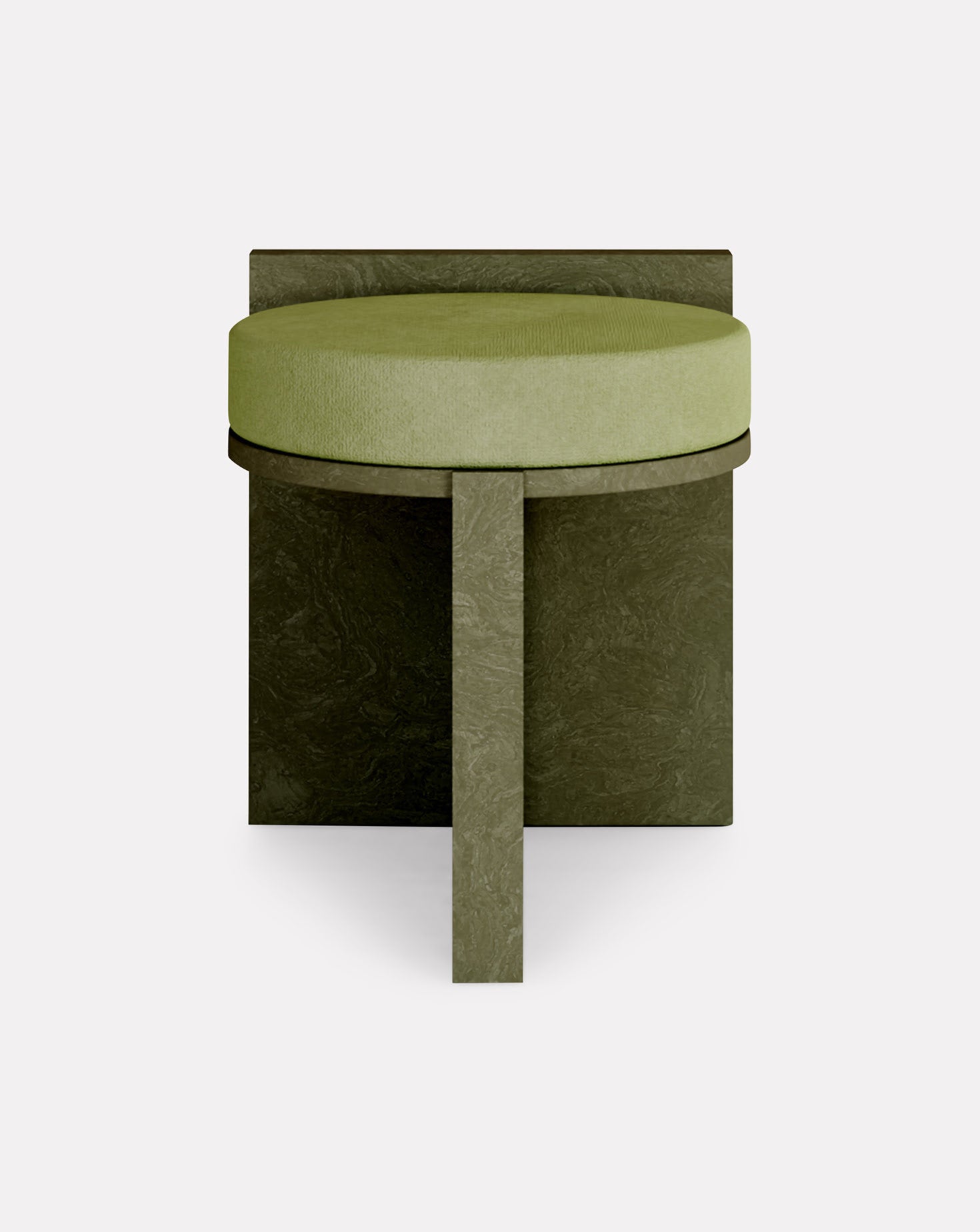 Cork and Velvet Stool