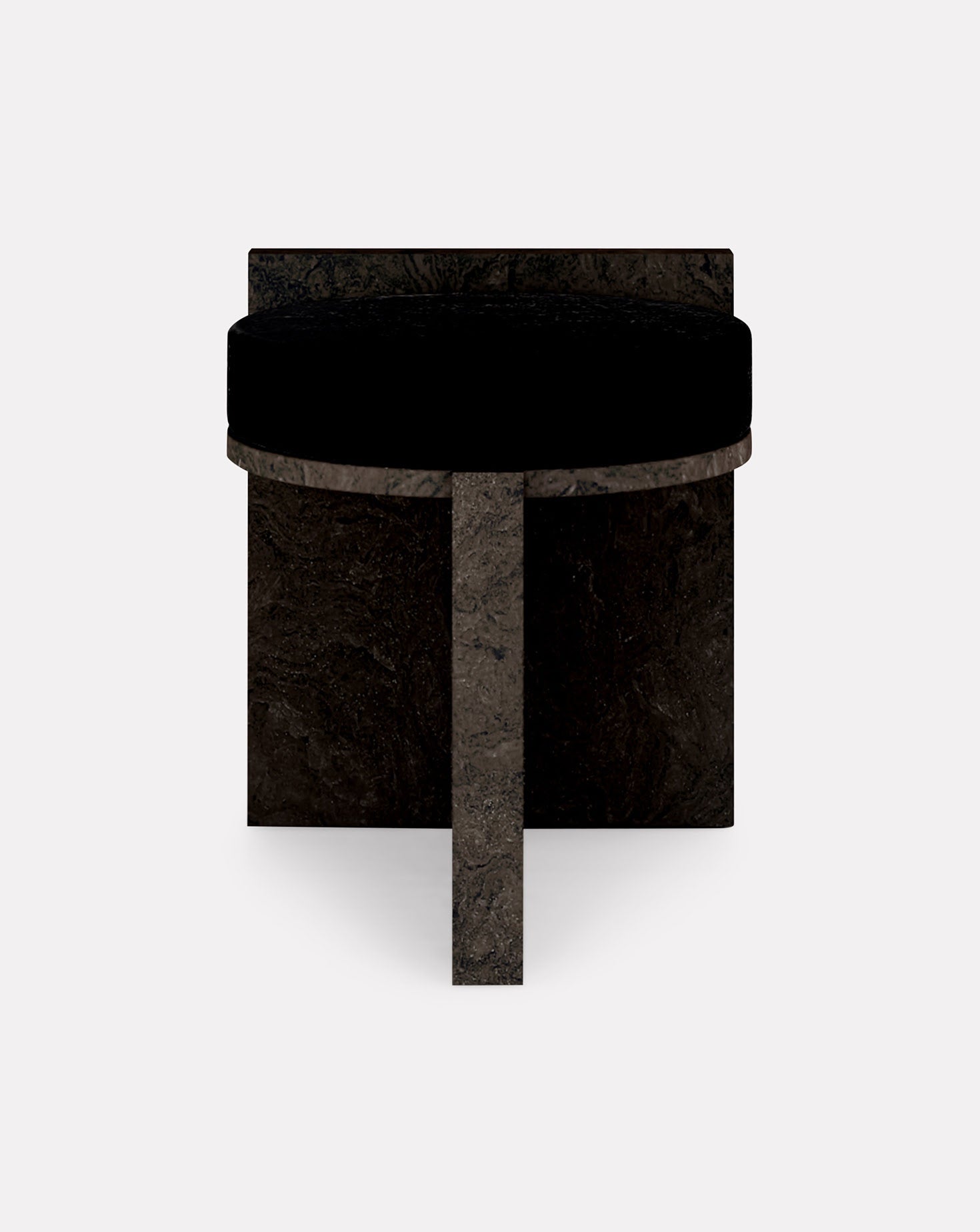 Cork and Velvet Stool