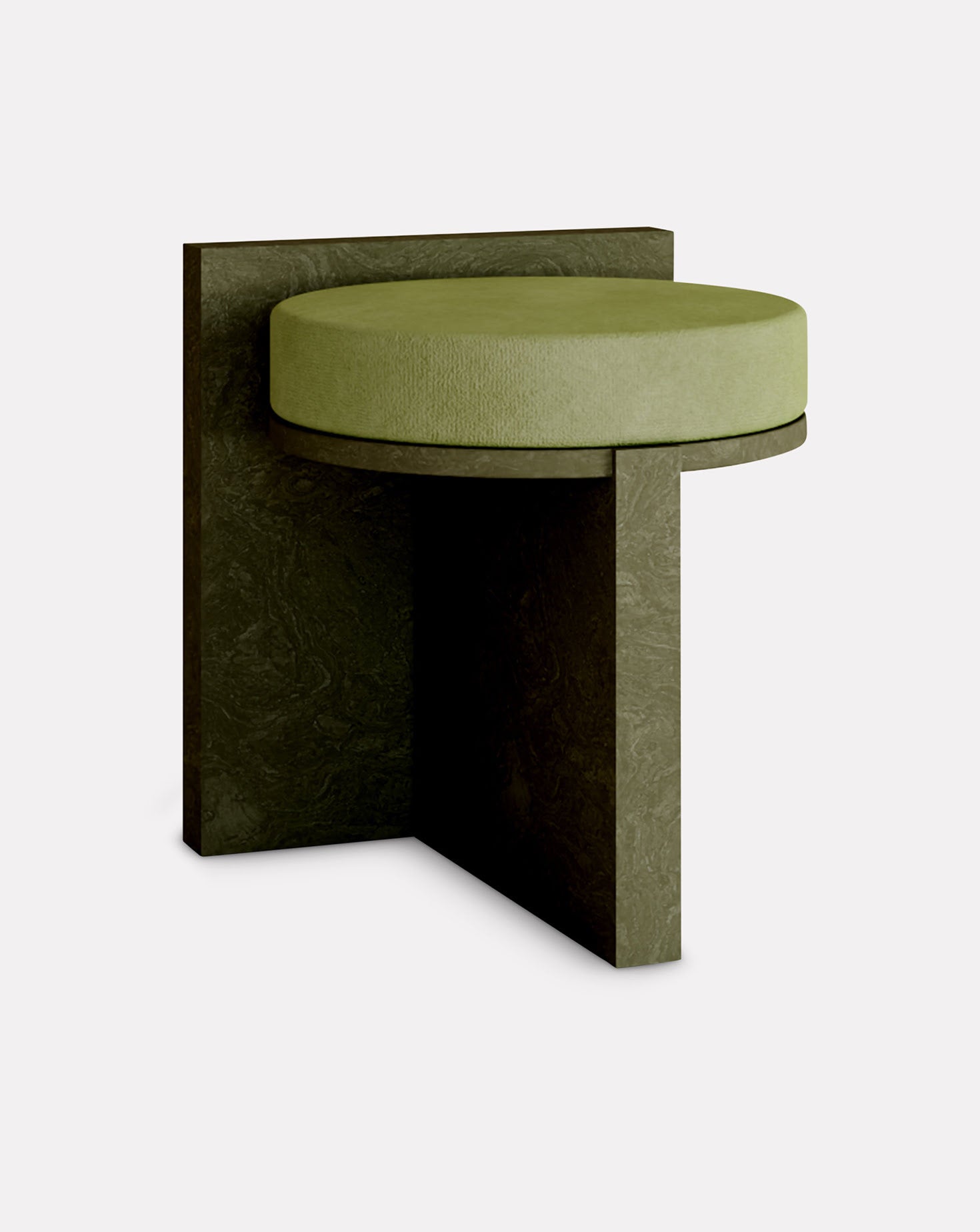 Cork and Velvet Stool