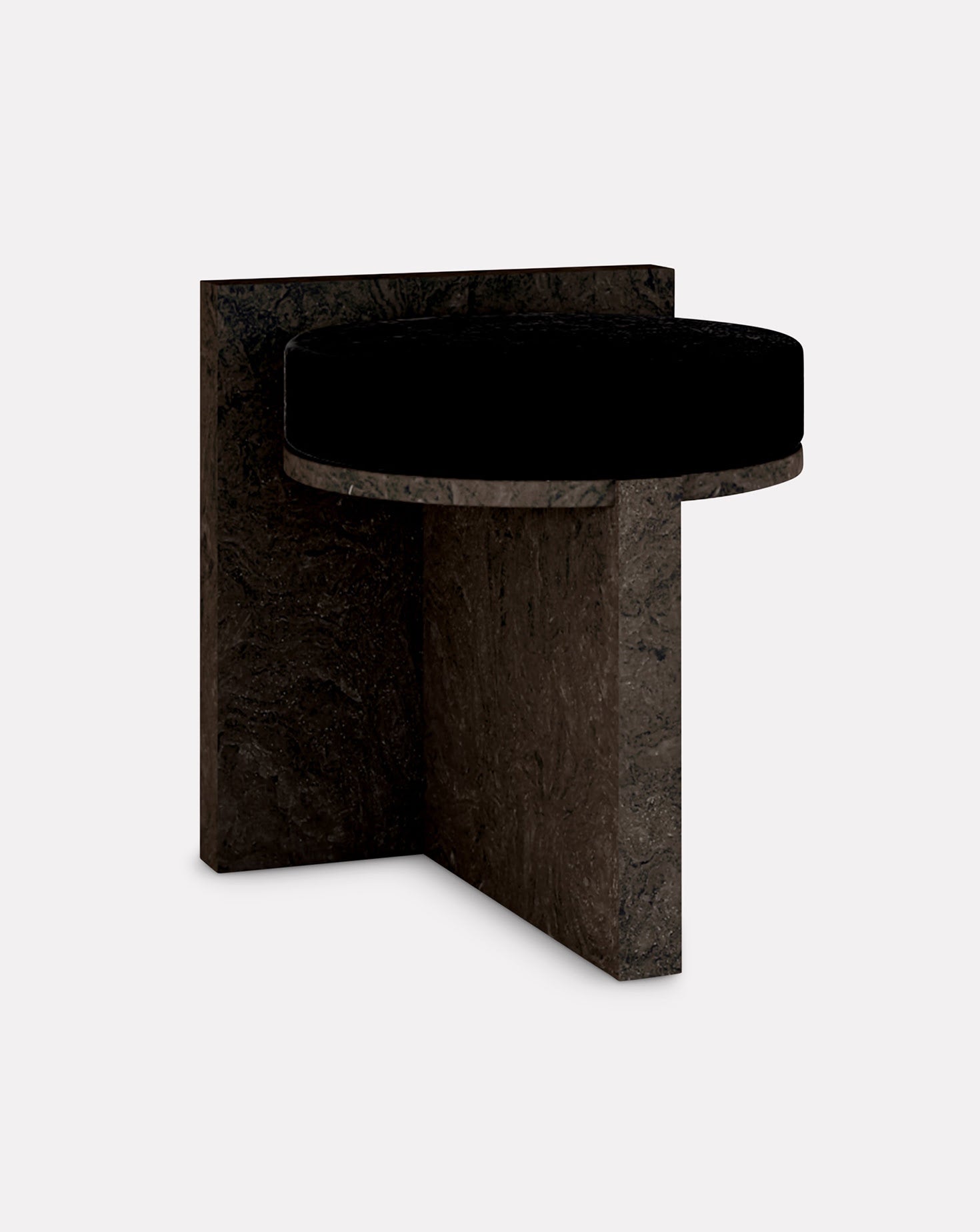 Cork and Velvet Stool