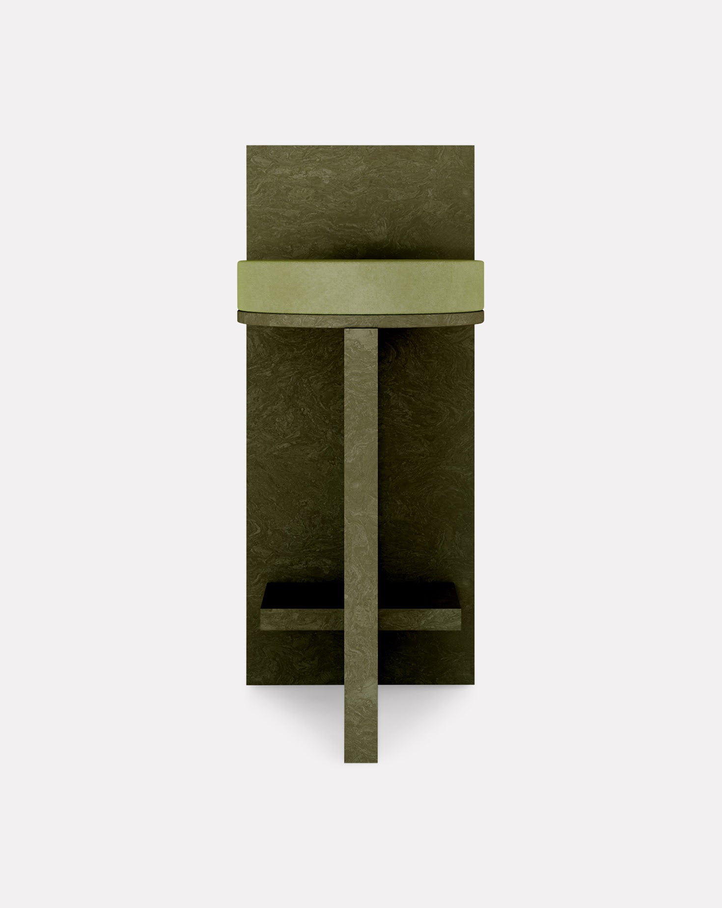 Cork and Velvet Barstool