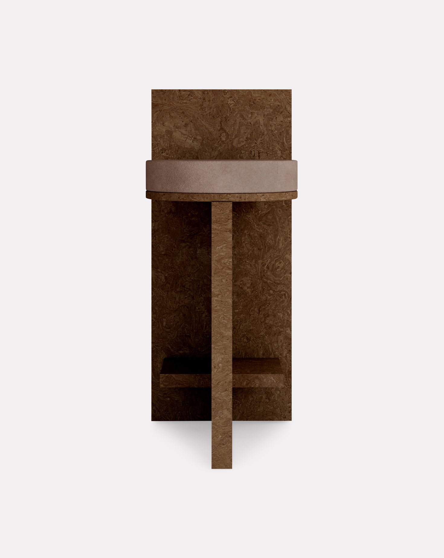 Cork and Velvet Barstool