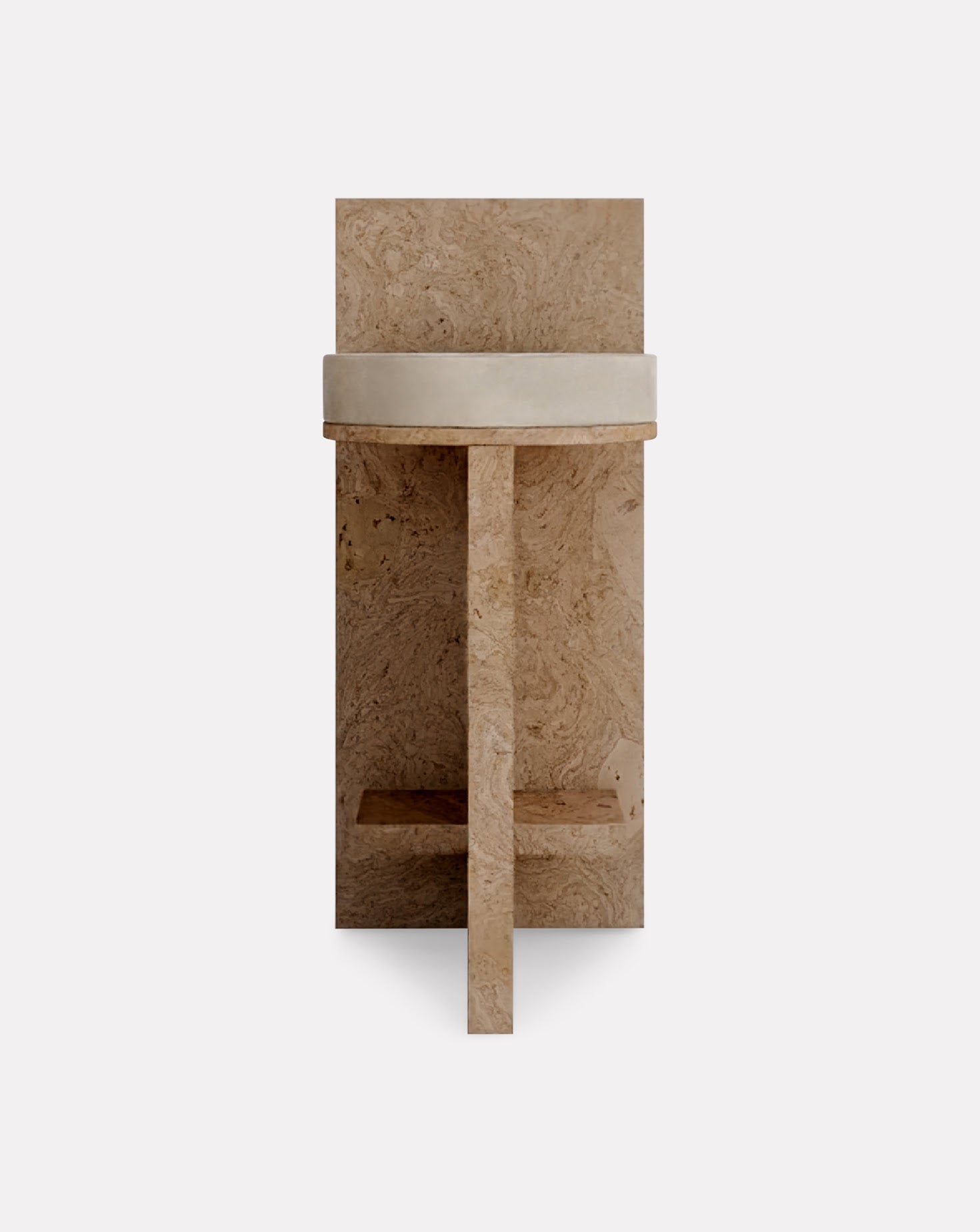 Cork and Velvet Barstool
