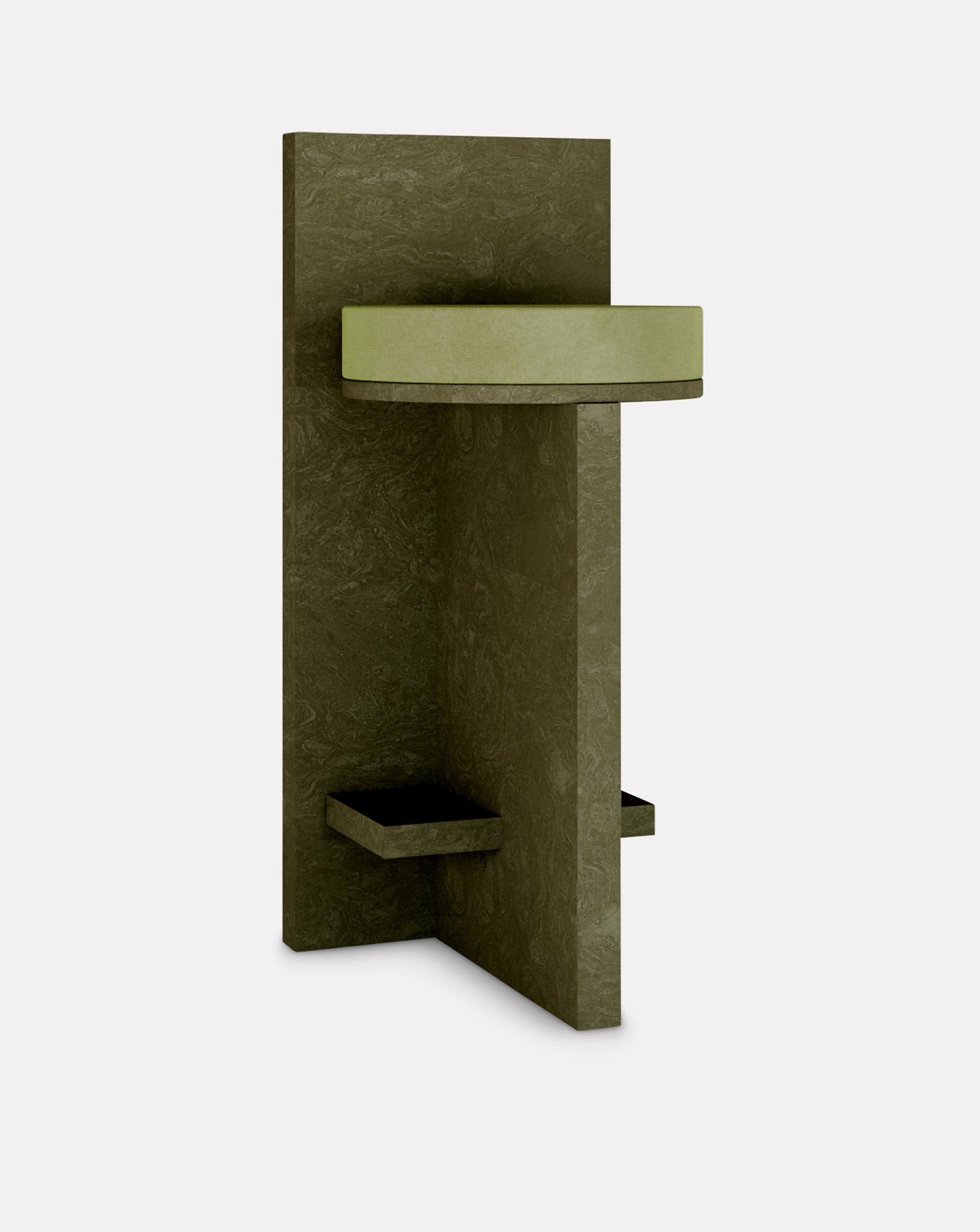 Cork and Velvet Barstool