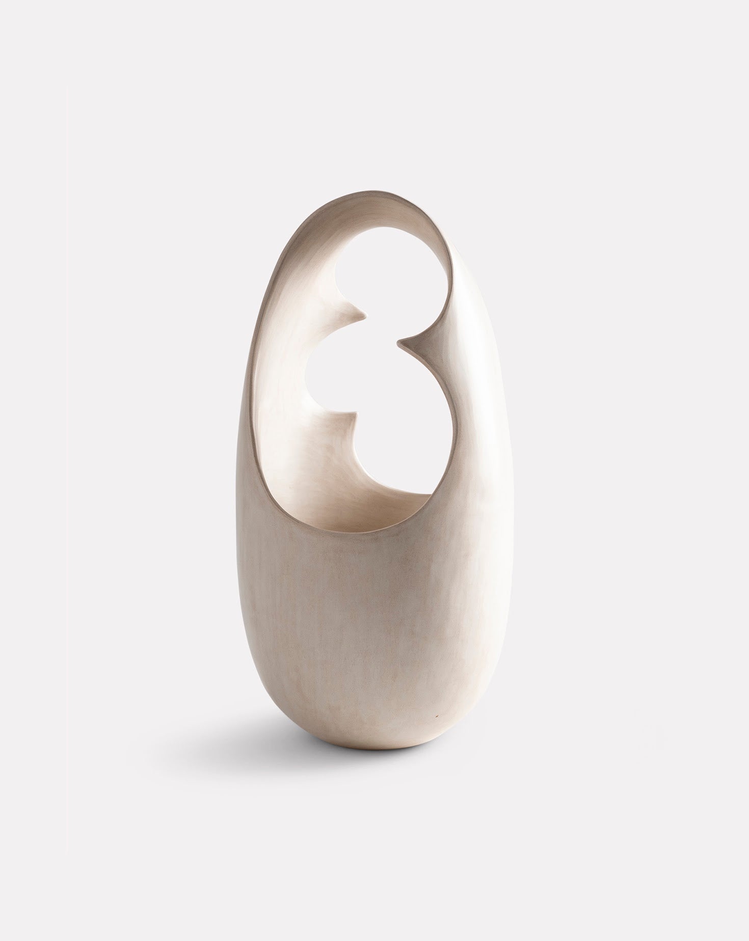 Cream Points Ceramic Sculpture