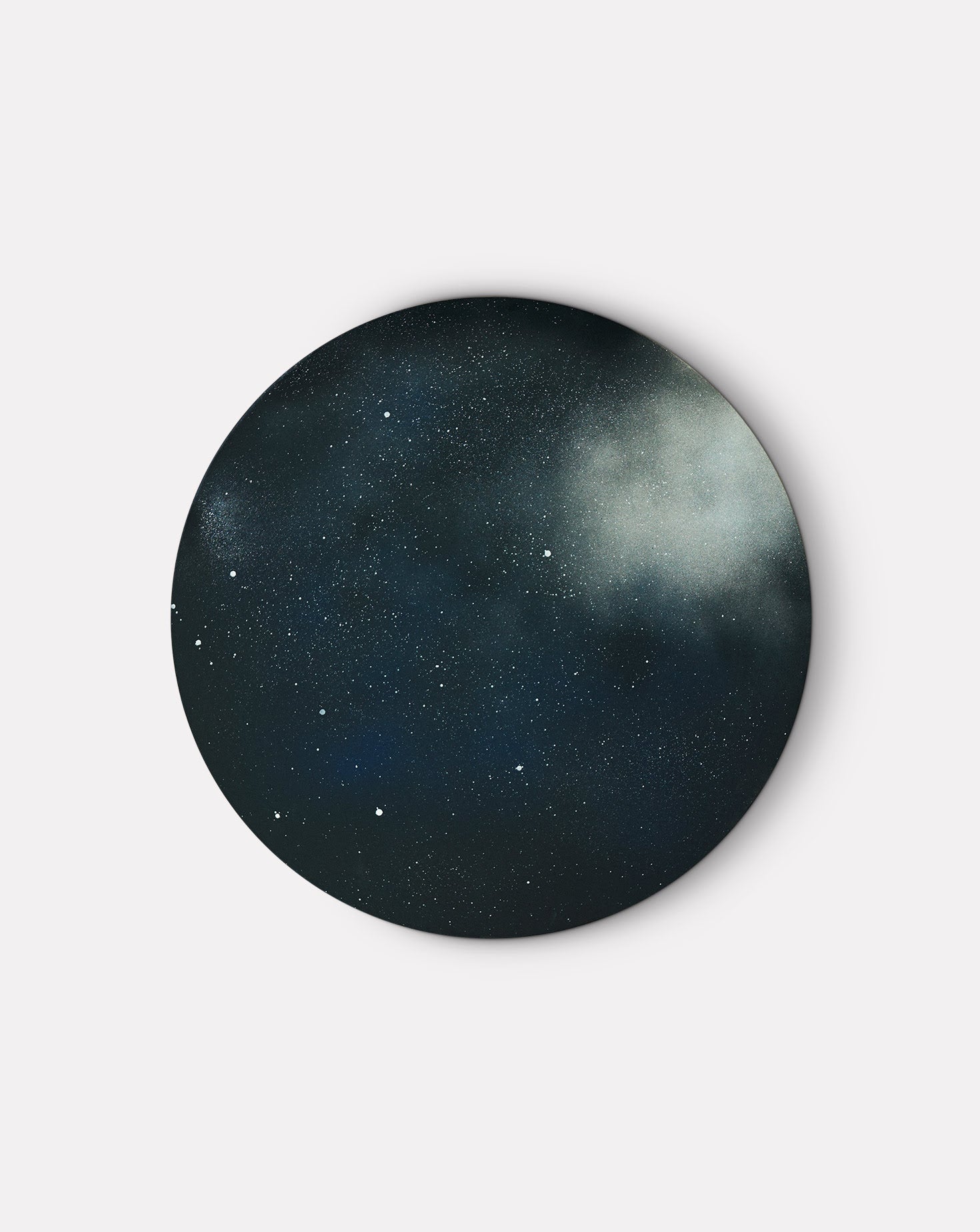 Dark Moon Black Canvas Wall Art