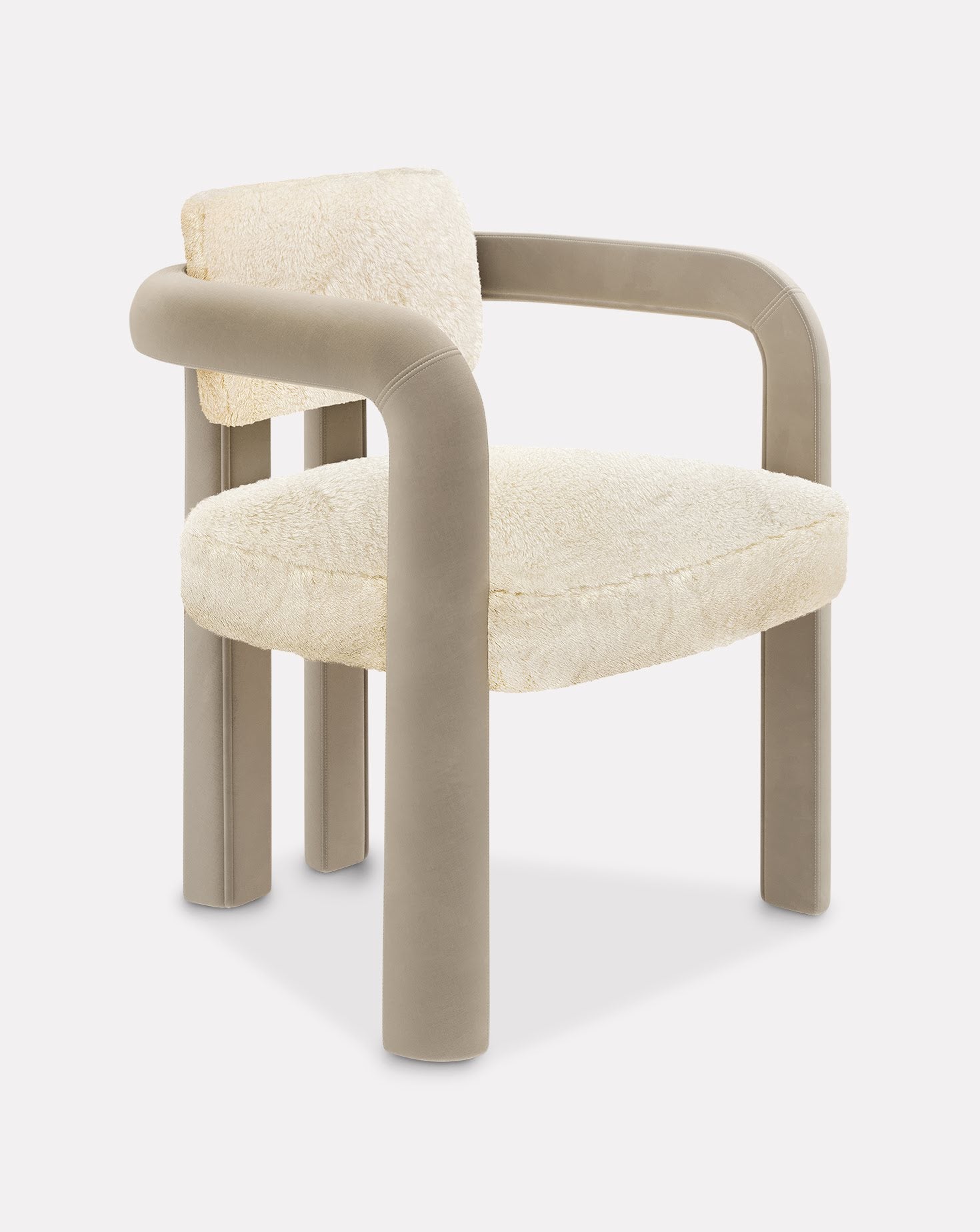 Double Arch Velvet Dining Chair