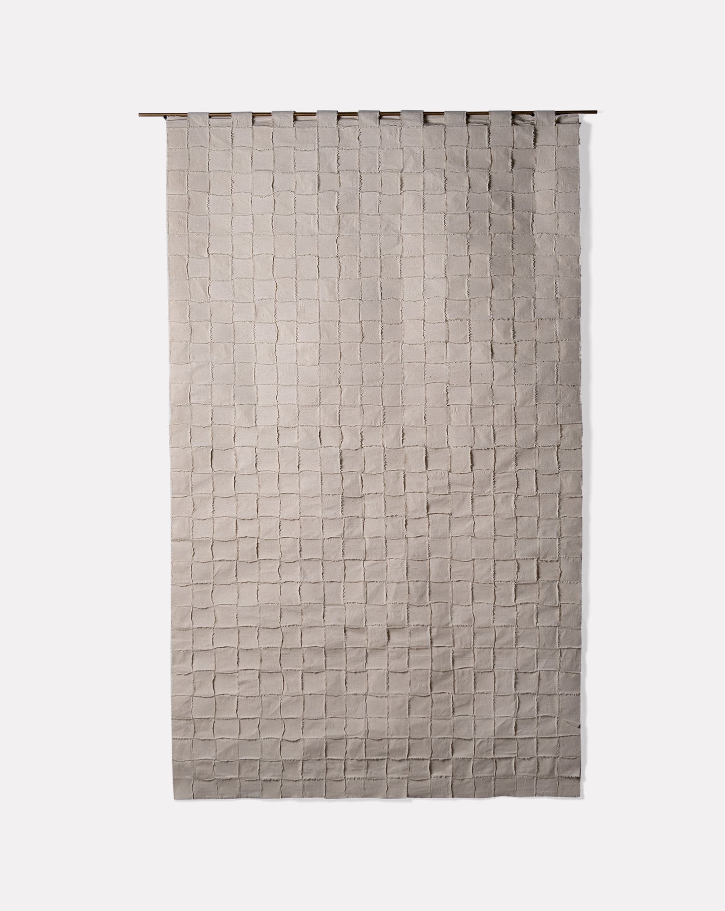 Fabric on Papier-mâché Wall Art 01