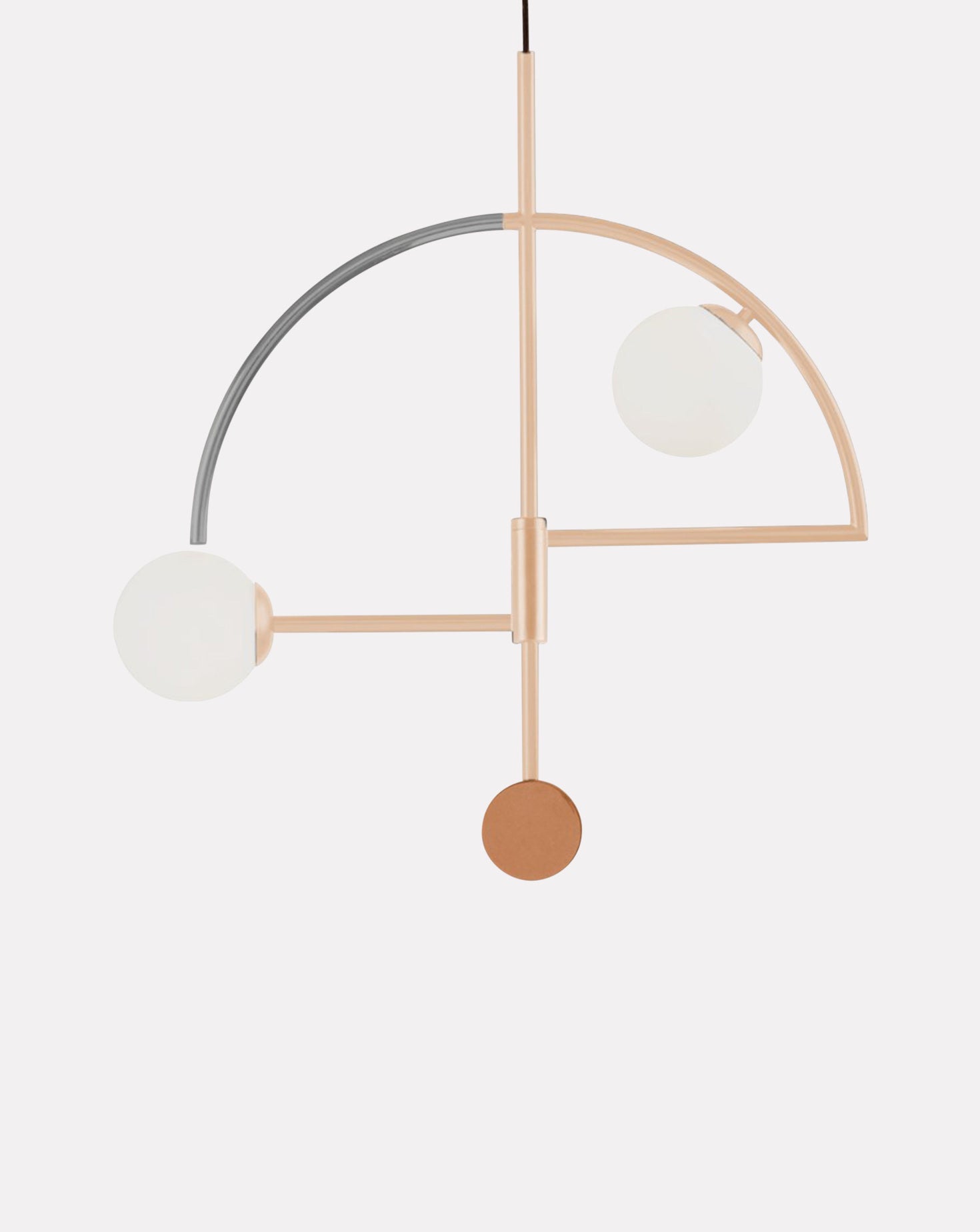 Helio II Satin Nickel Suspension Lamp