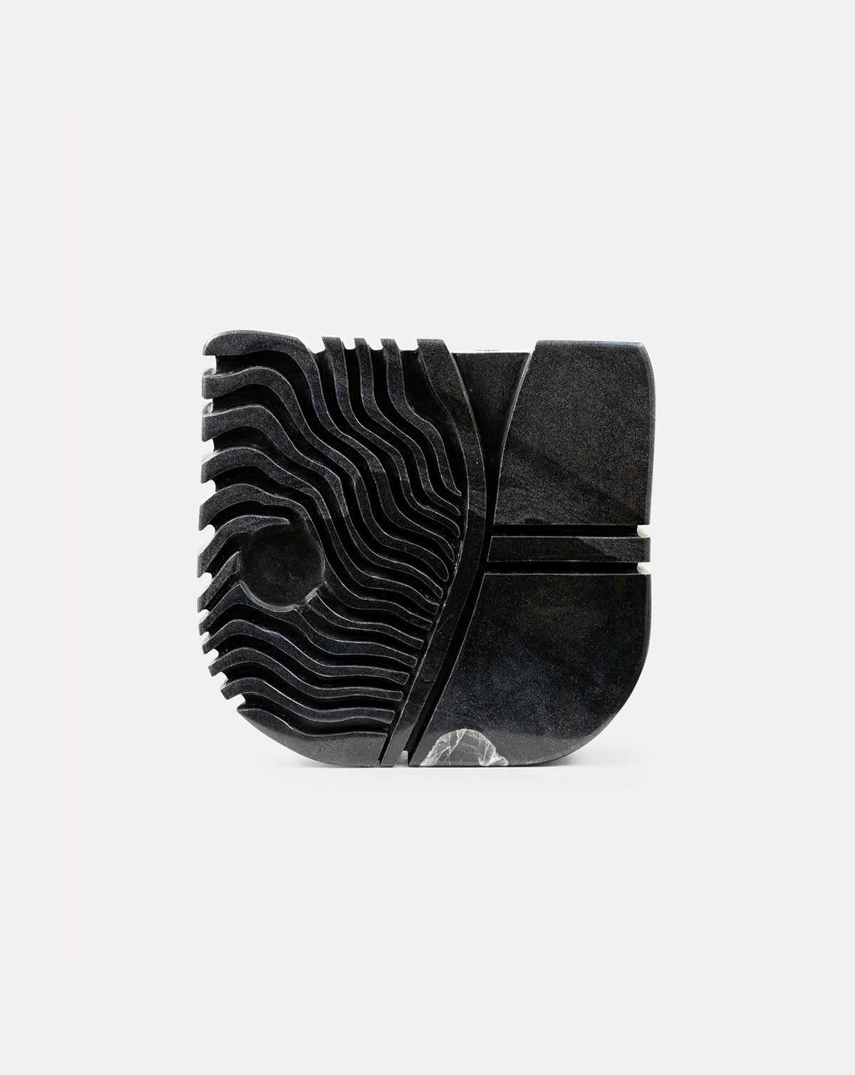 IDA 01 Black Marble Sculptural Vase