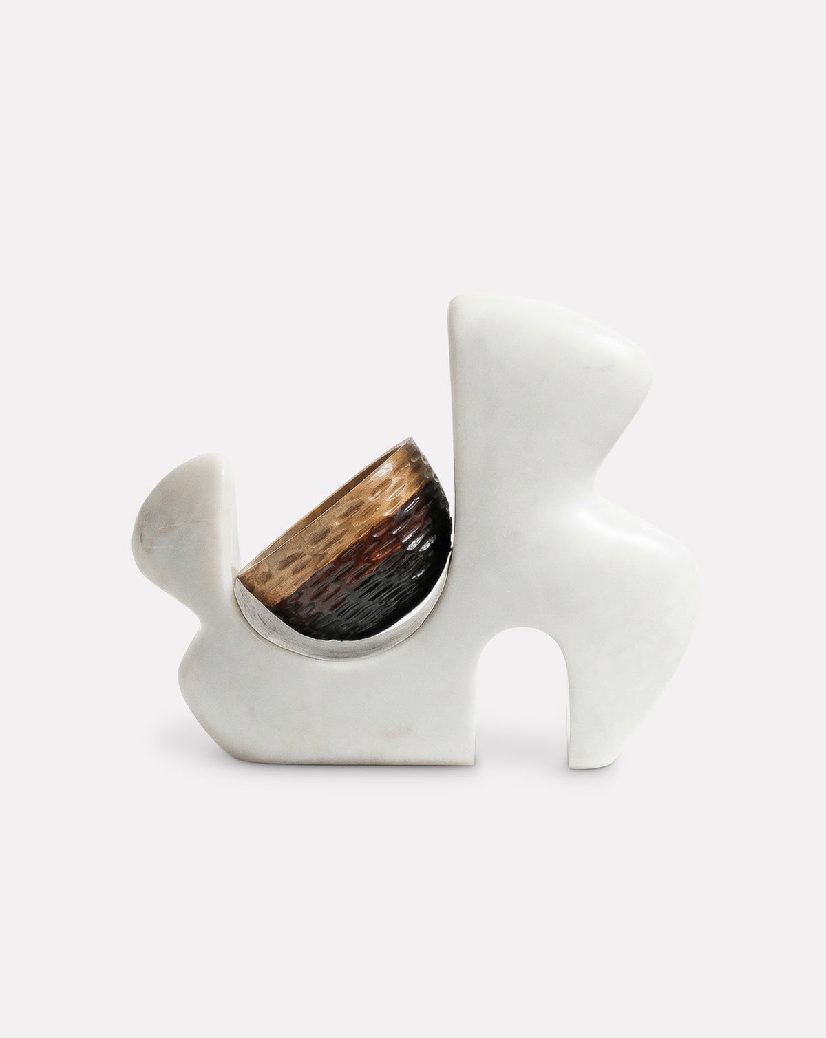 ILA 02 Marble and Wood Sculptural Vase