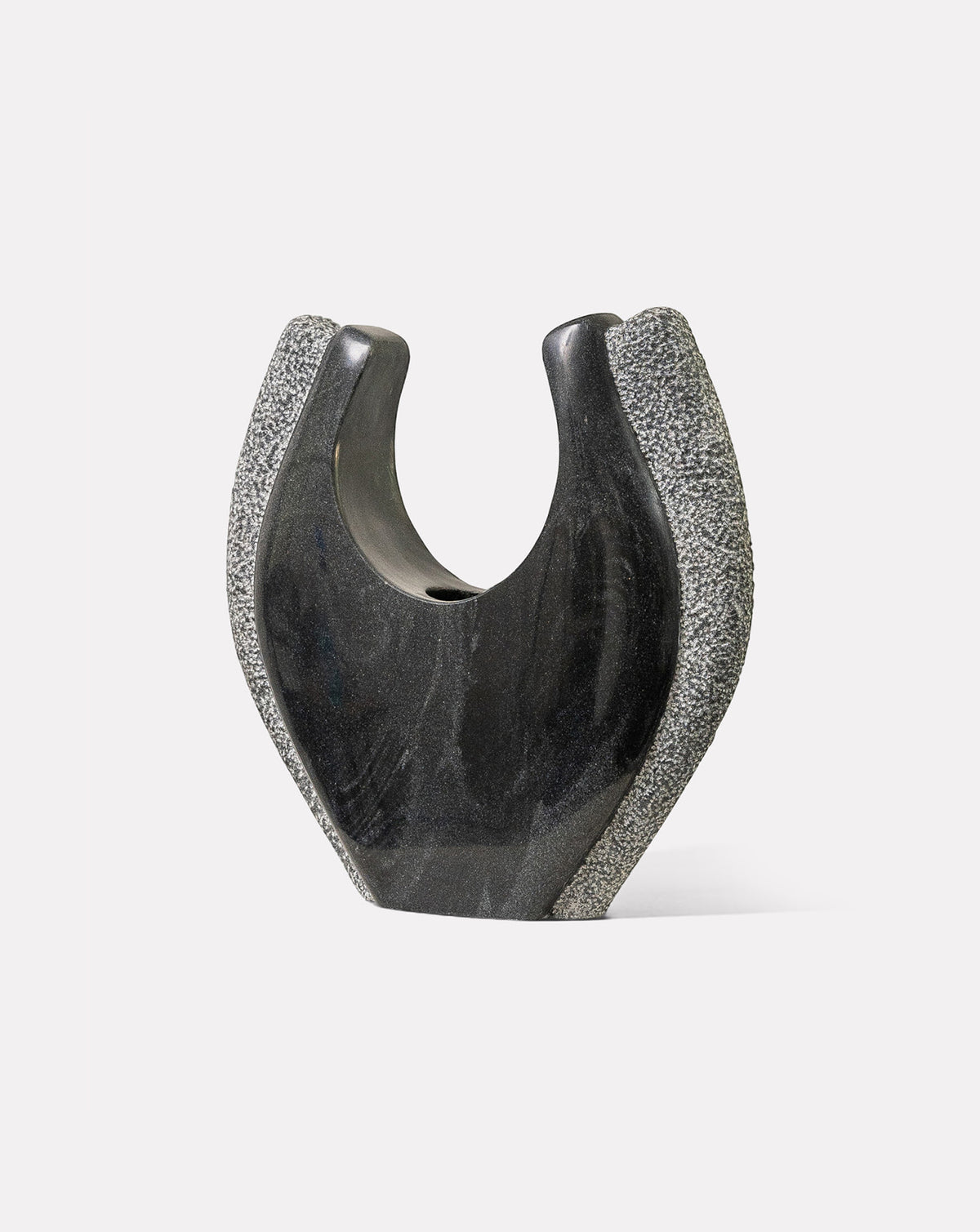 ILISHA 02 Black Marble Sculptural Vase