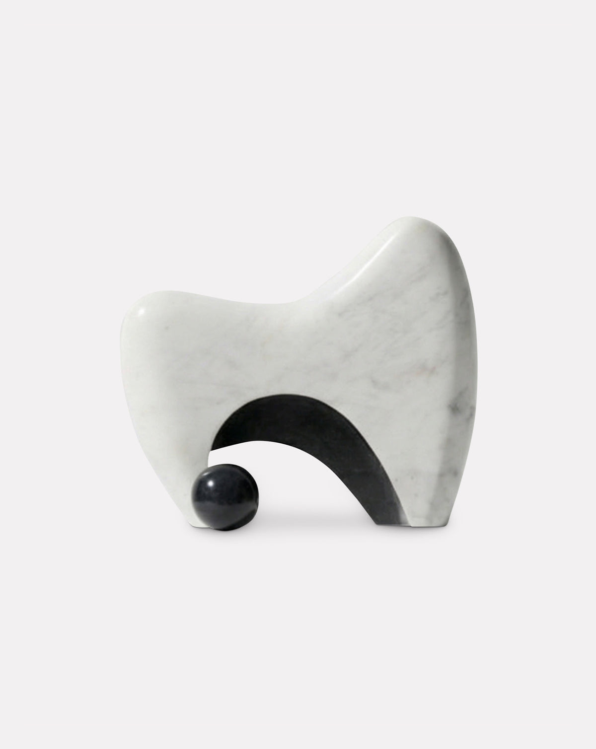 INIKA 01 White Marble Sculptural Vase