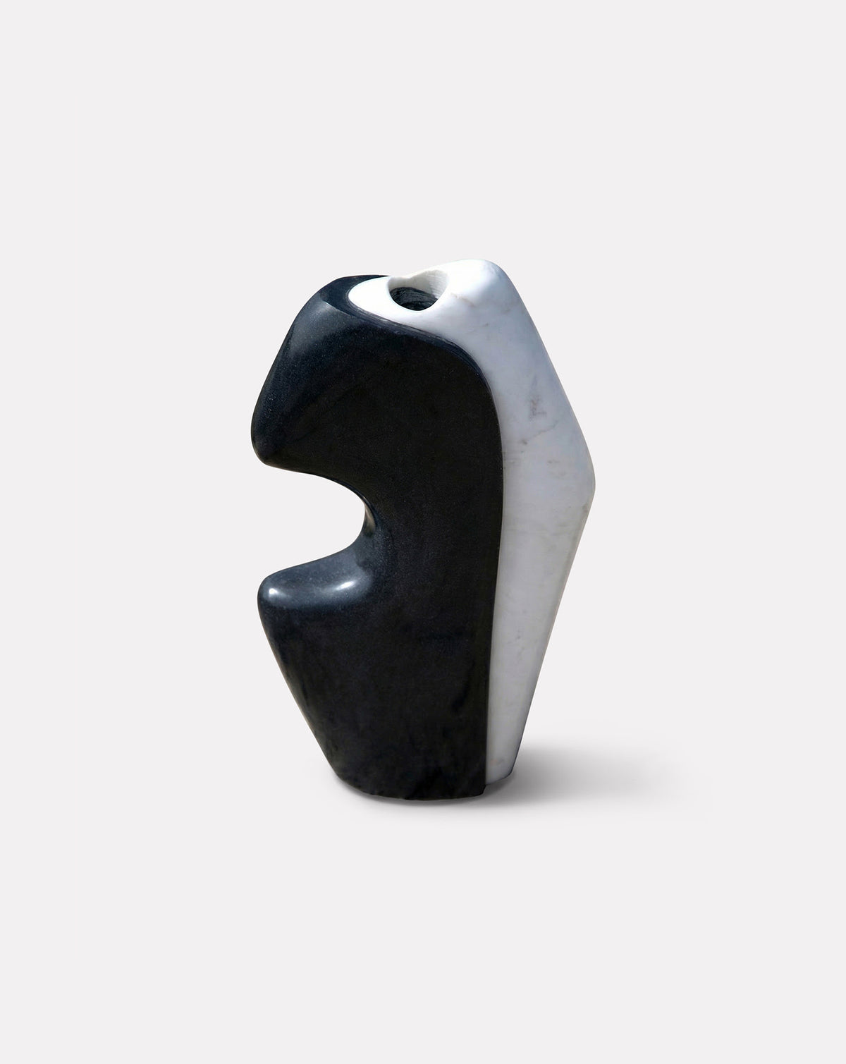 INIKA 04 White Marble Sculptural Vase