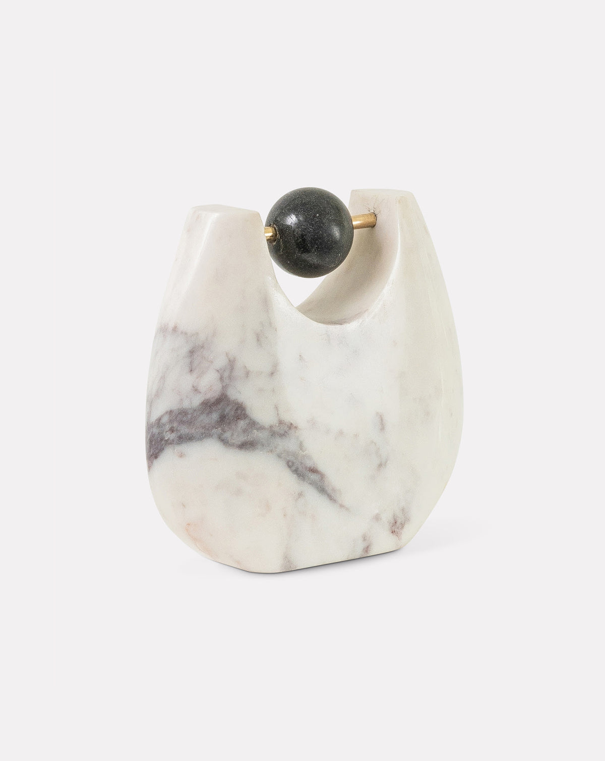 Customisable marble and brass accent piece for design-led living room interiors