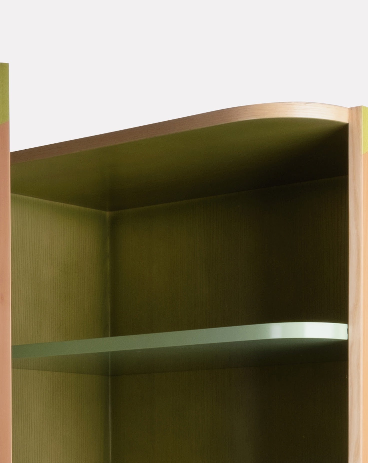 Ih Maj In Oak and Walnut Wood Cabinet