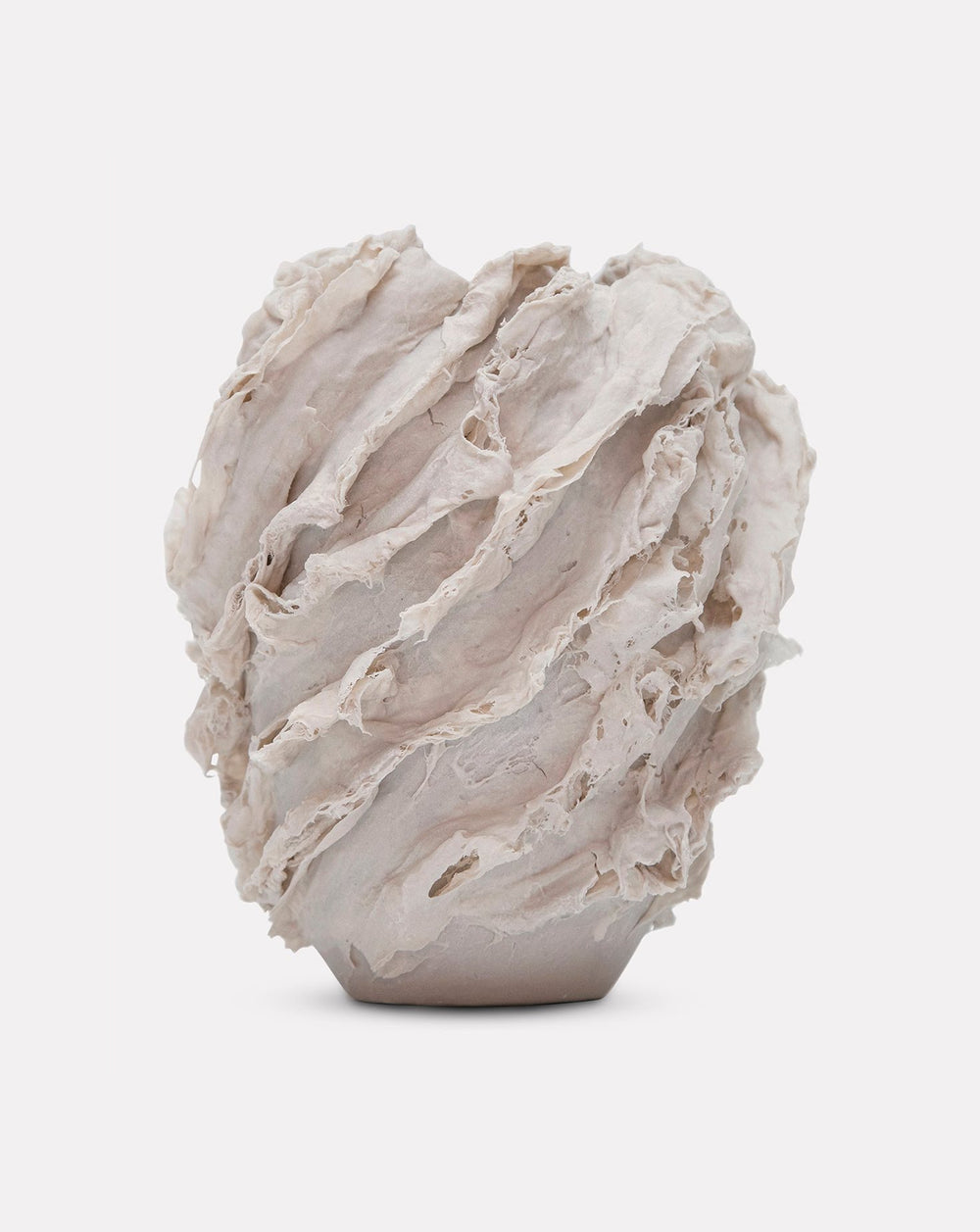 Ivory Billows Porcelain Vessel II by Zeina Bacardi | Curio