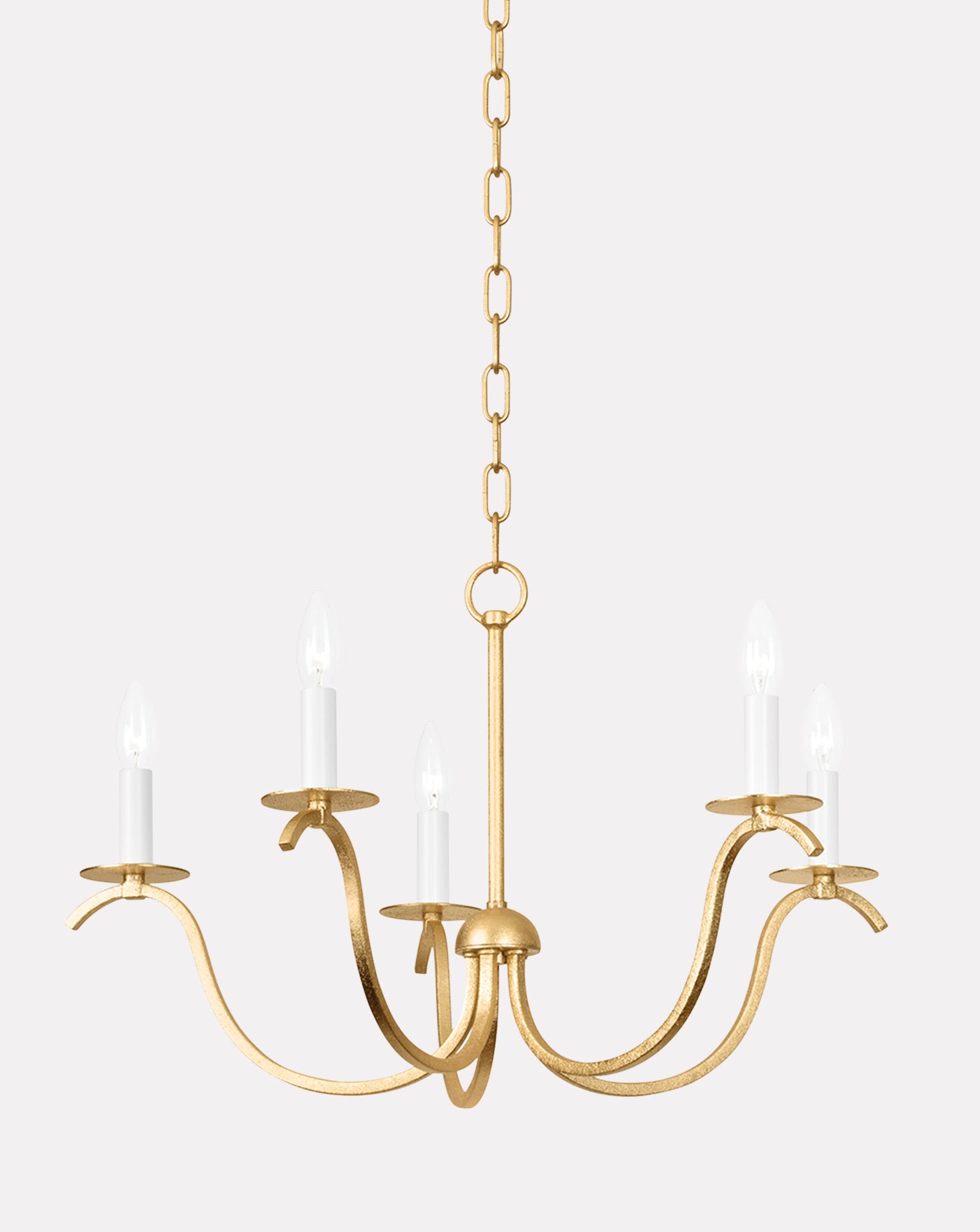 Jaclin Gold Leaf Chandelier