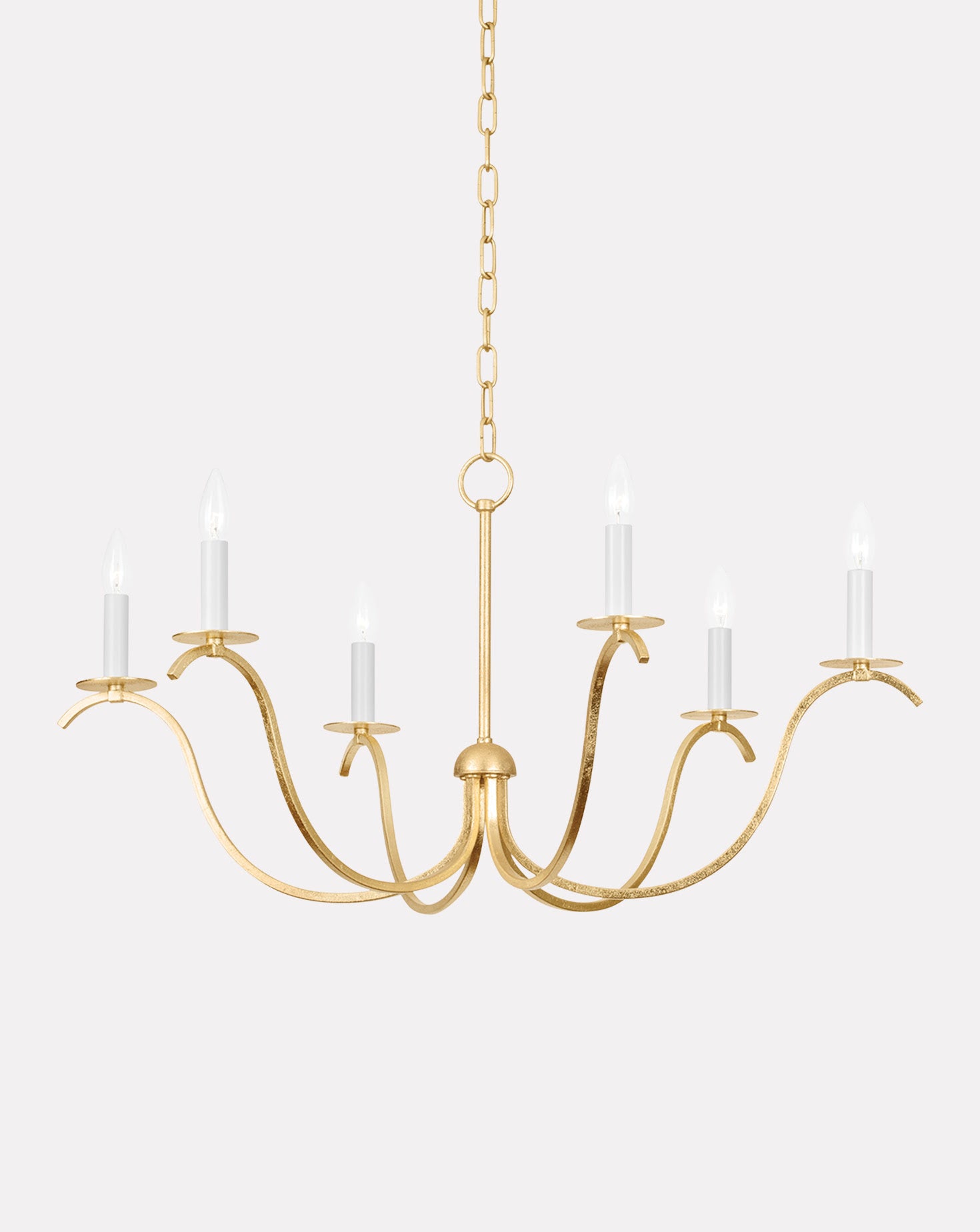 Jaclin Gold Leaf Chandelier