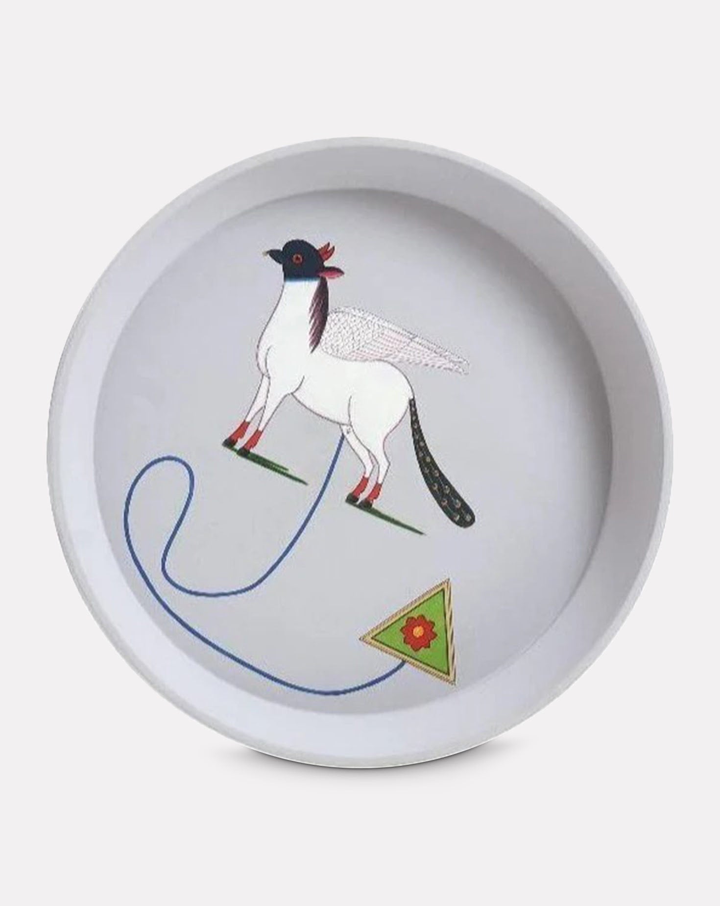 Kalam Kamdhenu and the Sacred Triangle Side Table