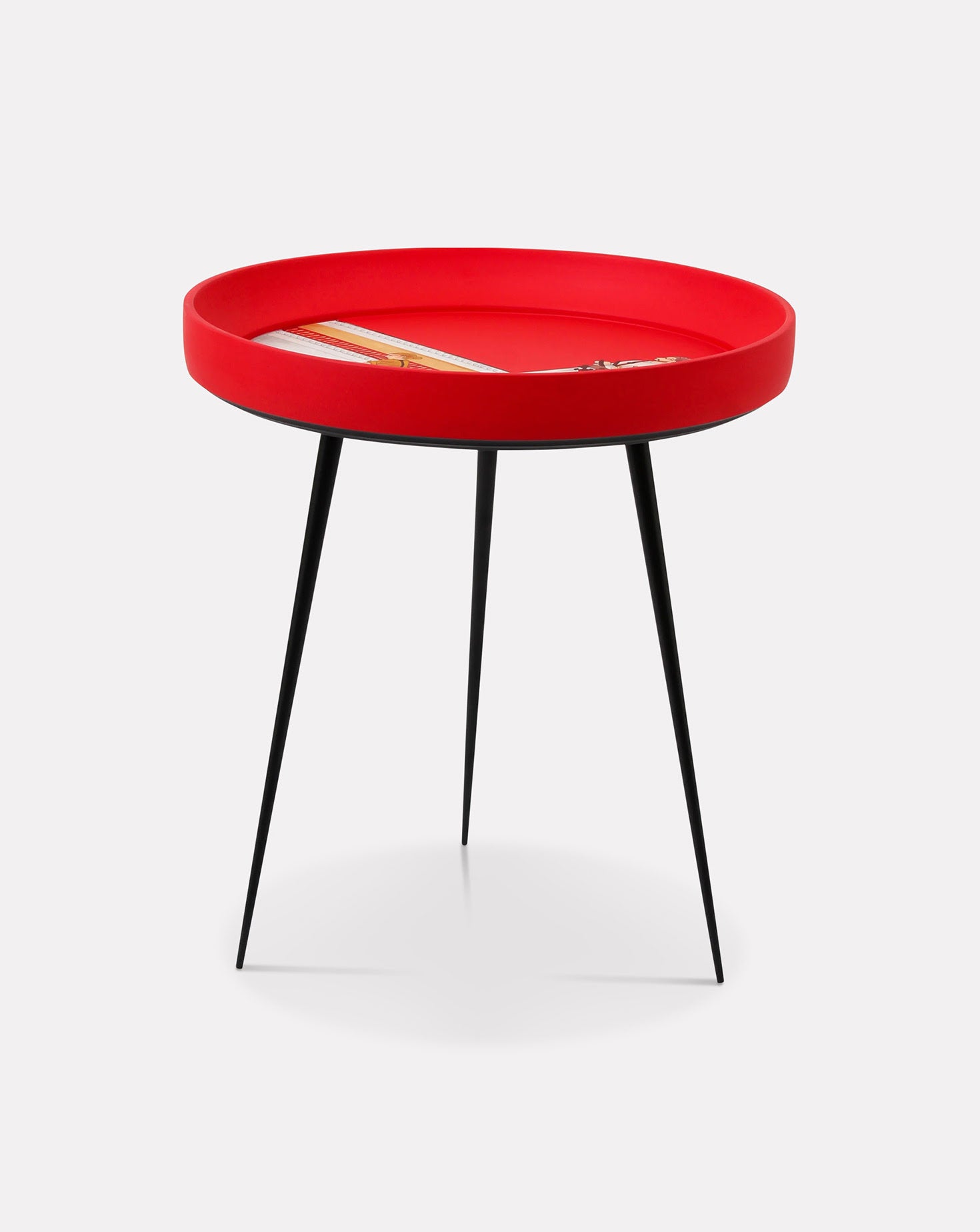 Kalam Maharaja Wood and Steel Side Table