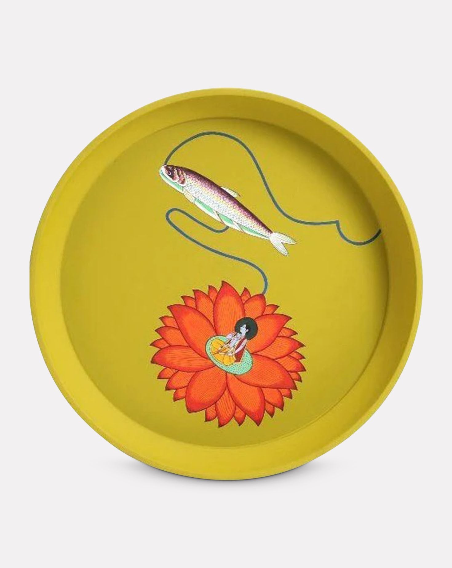 Kalam - The Fish, The Scholar and The Lotus Side Table