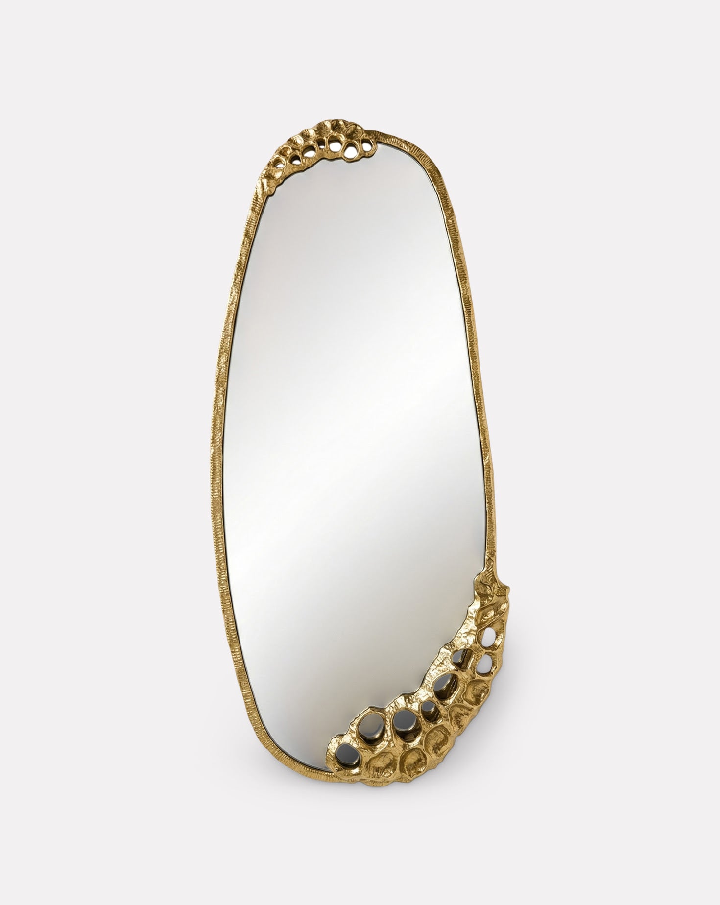 Lotus Brass and Gris Mirror
