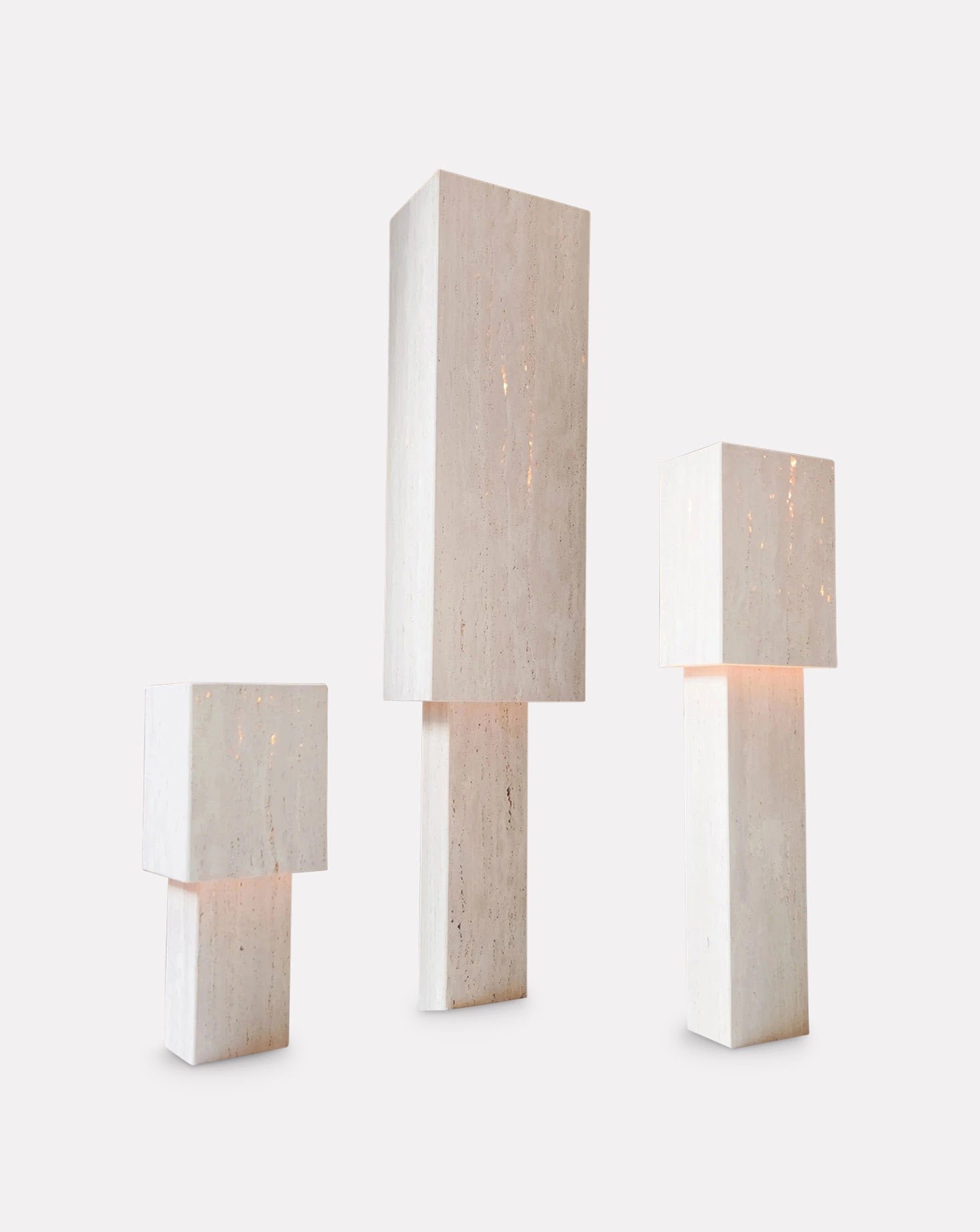Lucentia Travertine Table Lamp