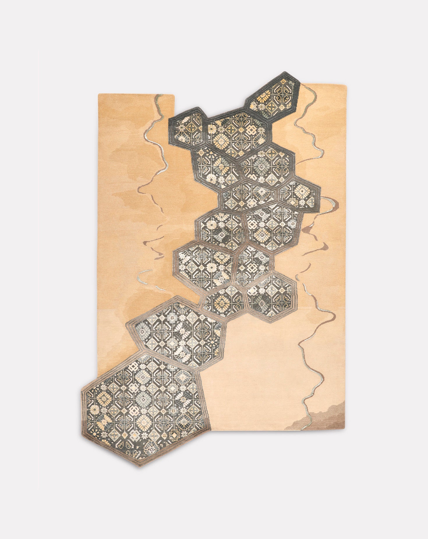 Mirari Green Gold Handknotted Rug