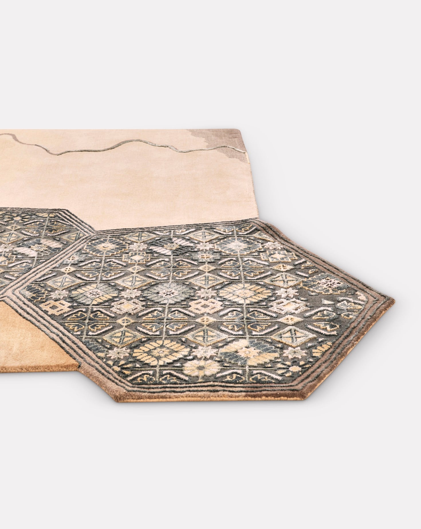 Mirari Green Gold Handknotted Rug
